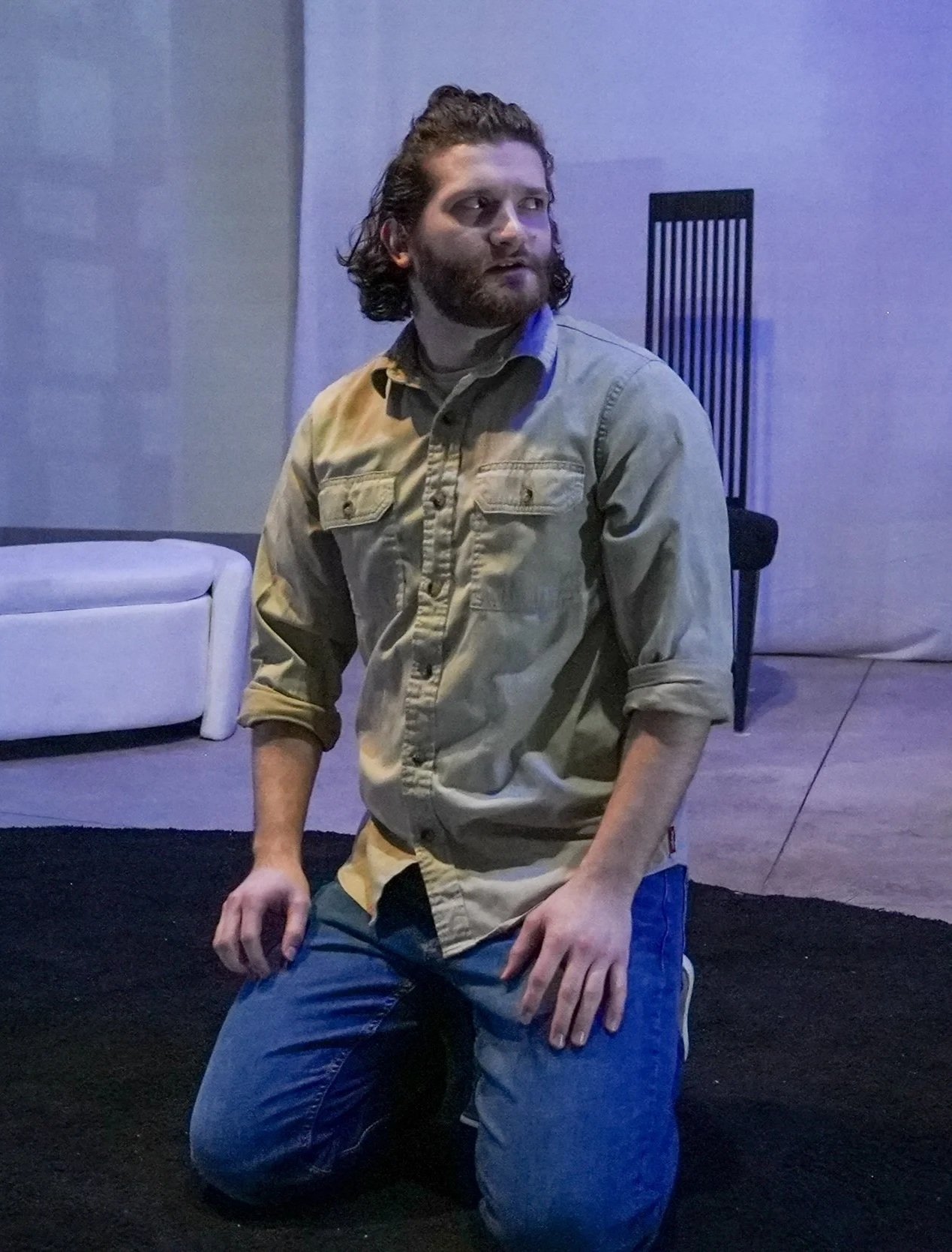 An image of actor PJ Moran in The Woke Tragedy of Richard III: Dyke of Gloucester