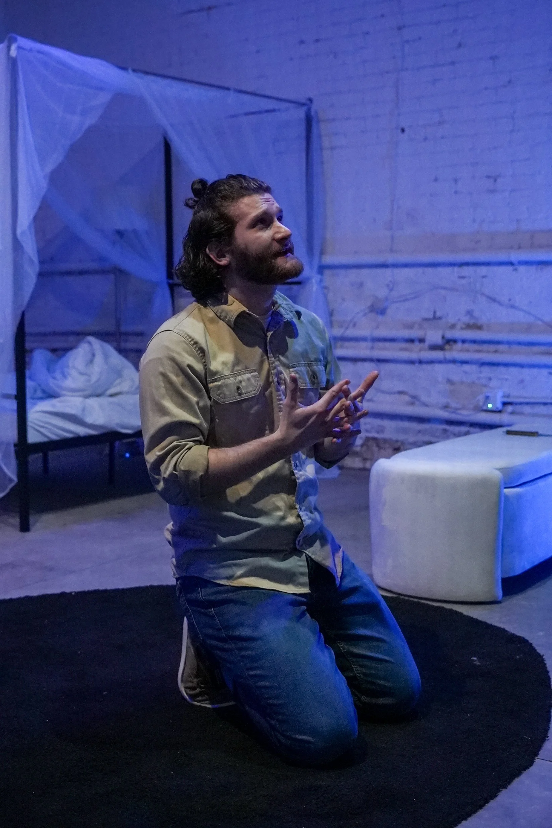 An image of actor PJ Moran in The Woke Tragedy of Richard III: Dyke of Gloucester