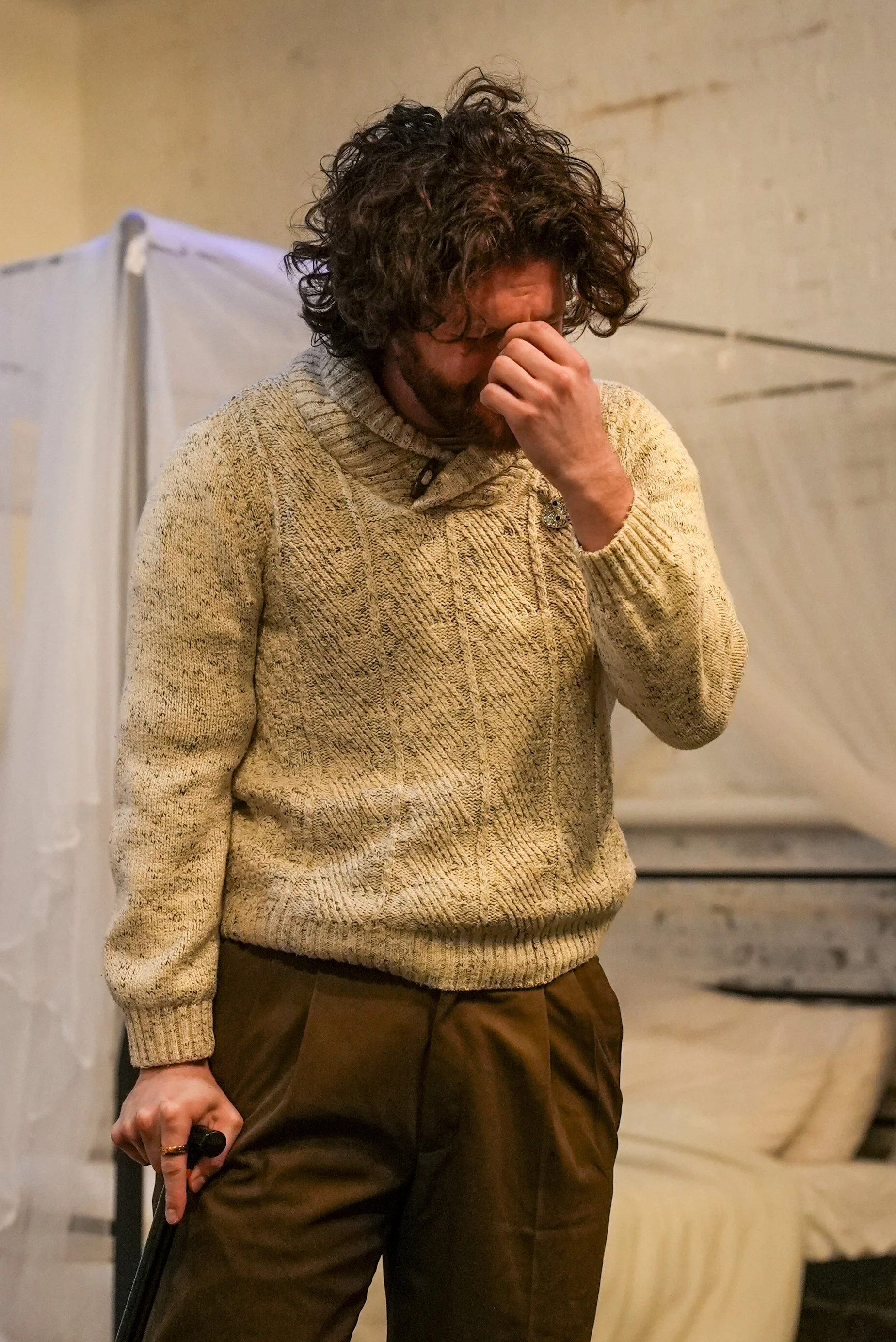 An image of actor PJ Moran in The Woke Tragedy of Richard III: Dyke of Gloucester