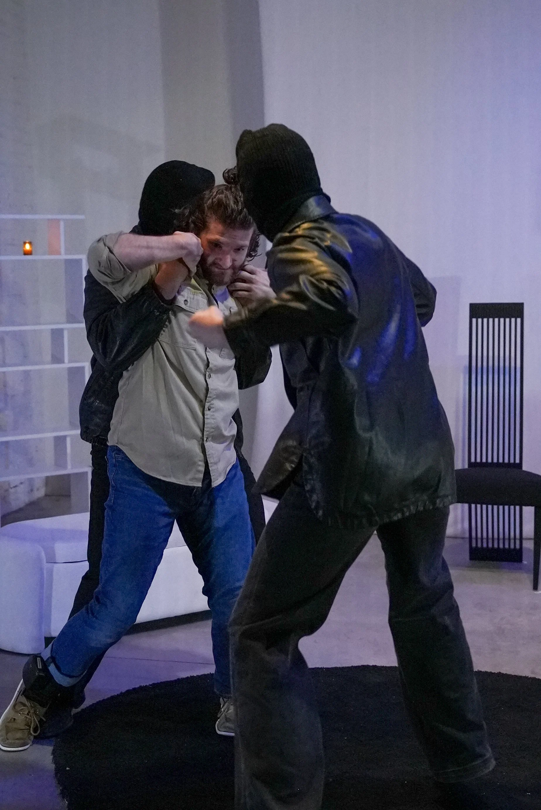 An image of actor PJ Moran in The Woke Tragedy of Richard III: Dyke of Gloucester