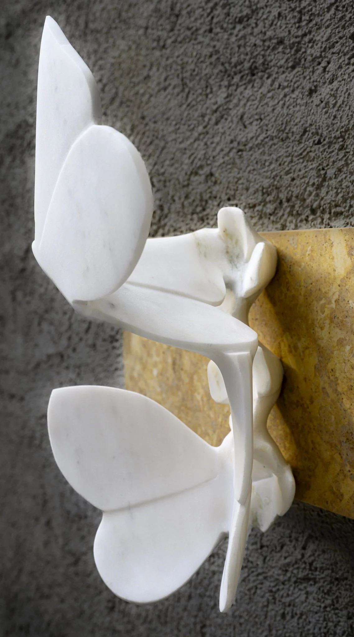 Light's dream, 34.5x35x20.5, Marble Dionisos/Moroccan yellow, 2025