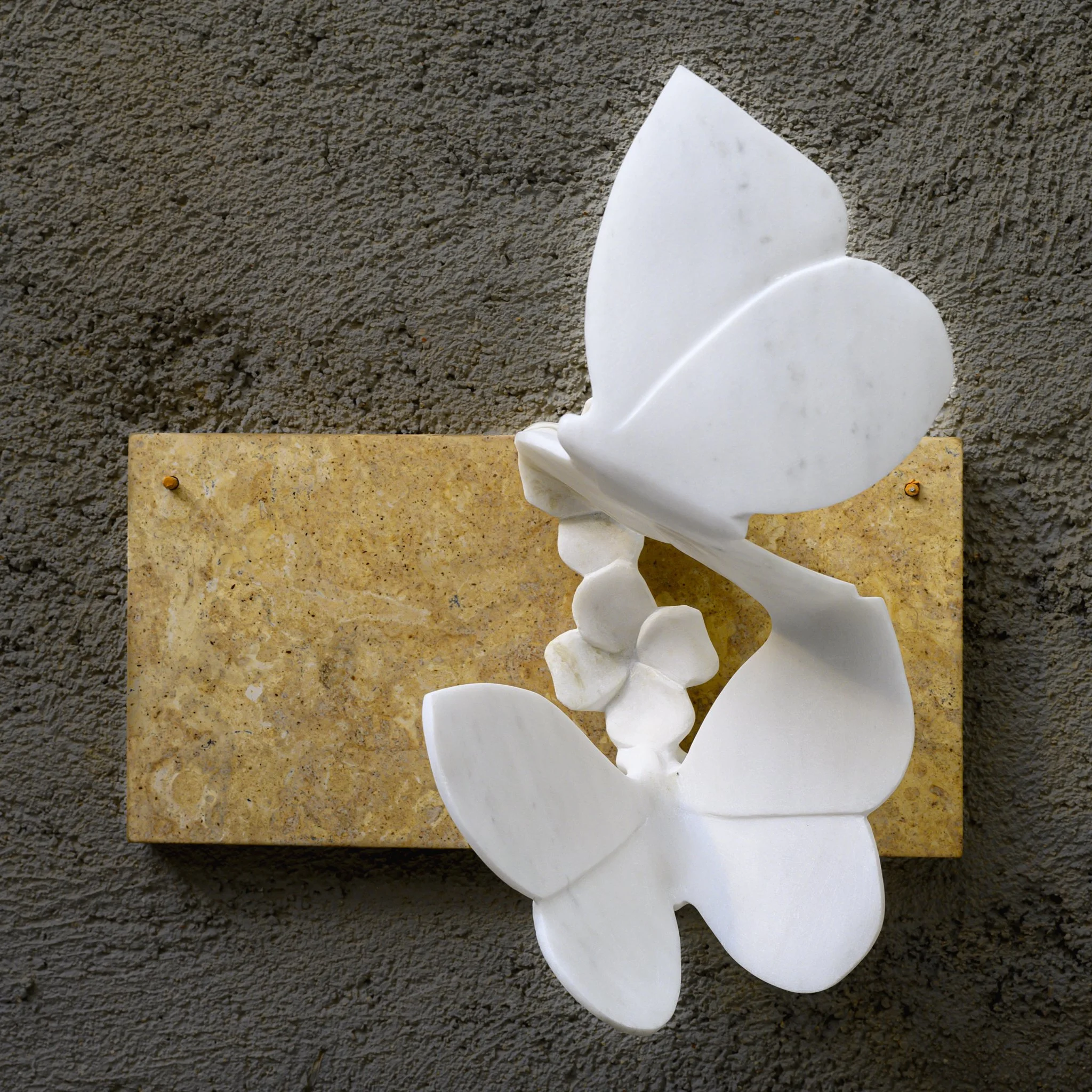 Light's dream, 34.5x35x20.5, Marble Dionisos/Moroccan yellow, 2025
