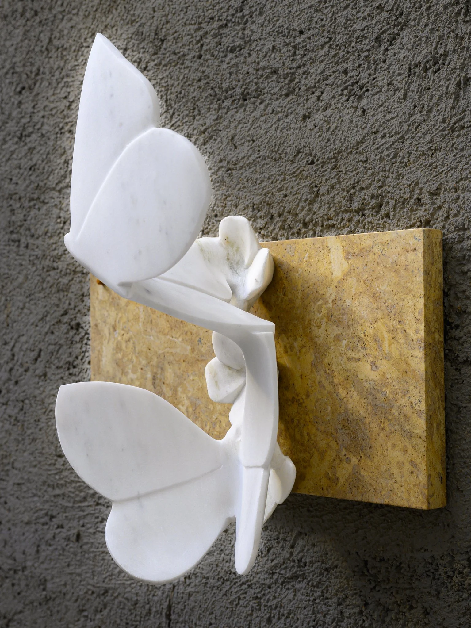 Light's dream, 34.5x35x20.5, Marble Dionisos/Moroccan yellow, 2025