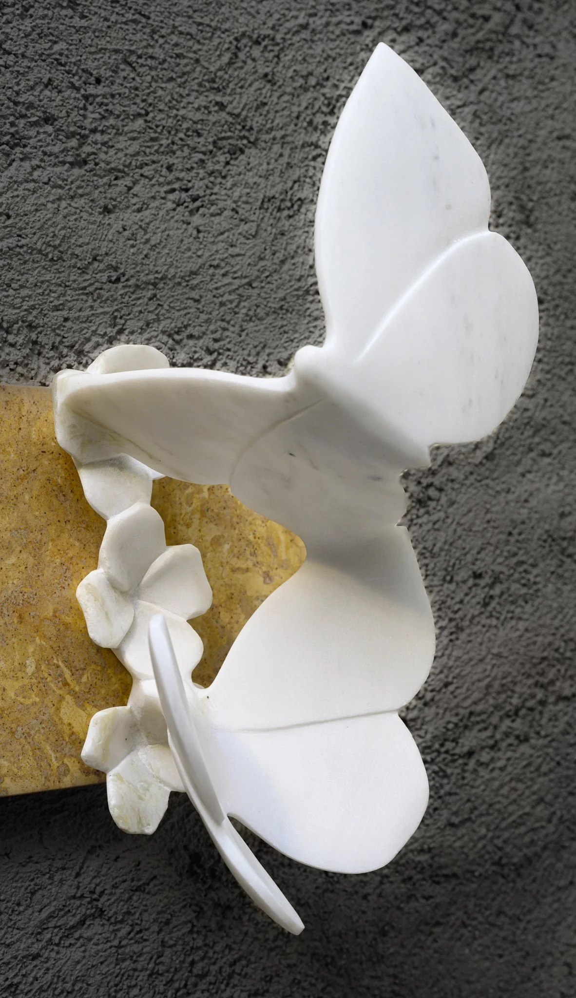 Light's dream, 34.5x35x20.5, Marble Dionisos/Moroccan yellow, 2025