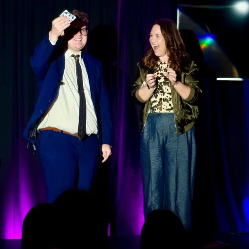 Josh Staley performing a live stage show at Melbourne International Comedy Festival