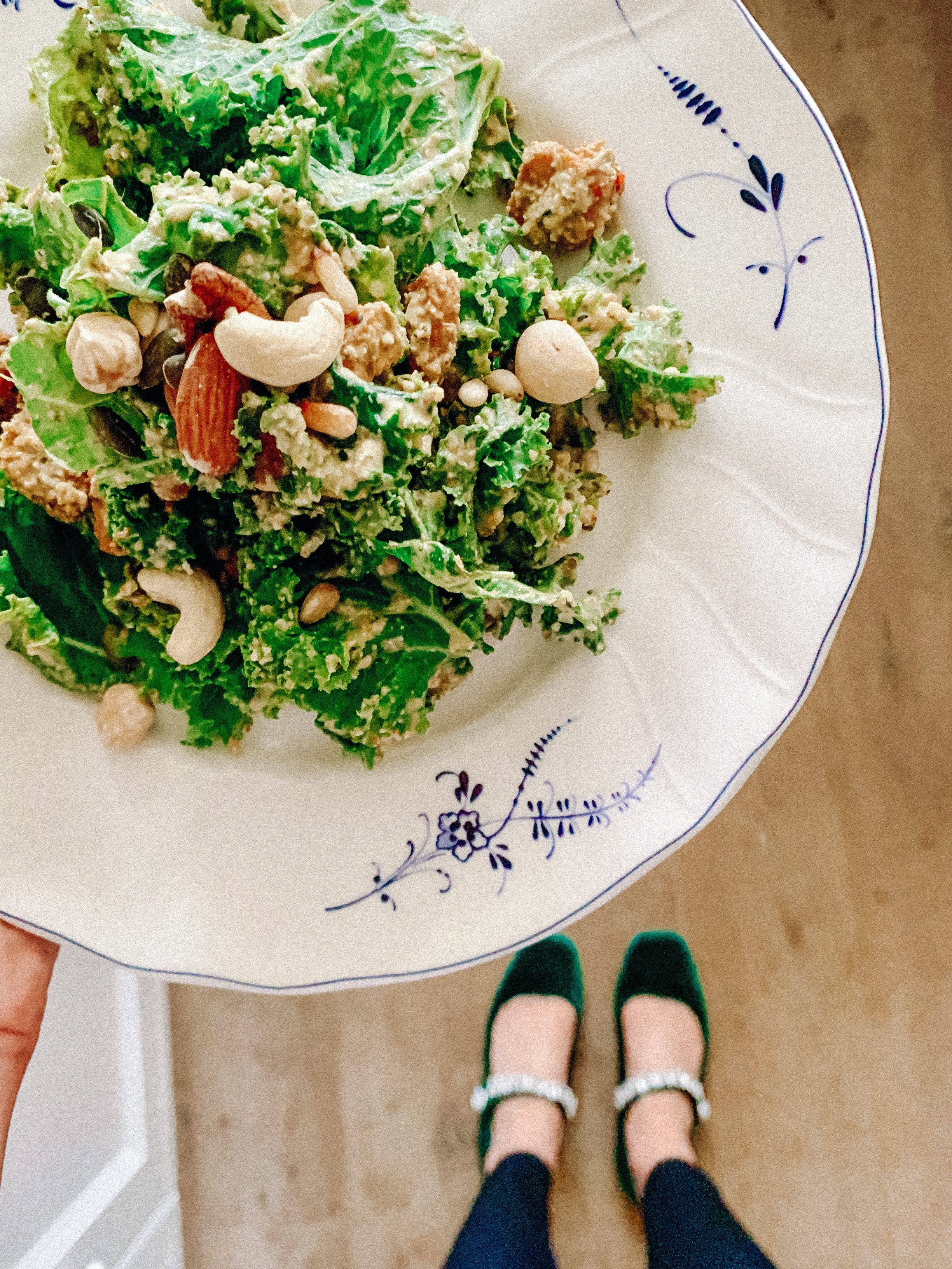 Vegan Caesar salad