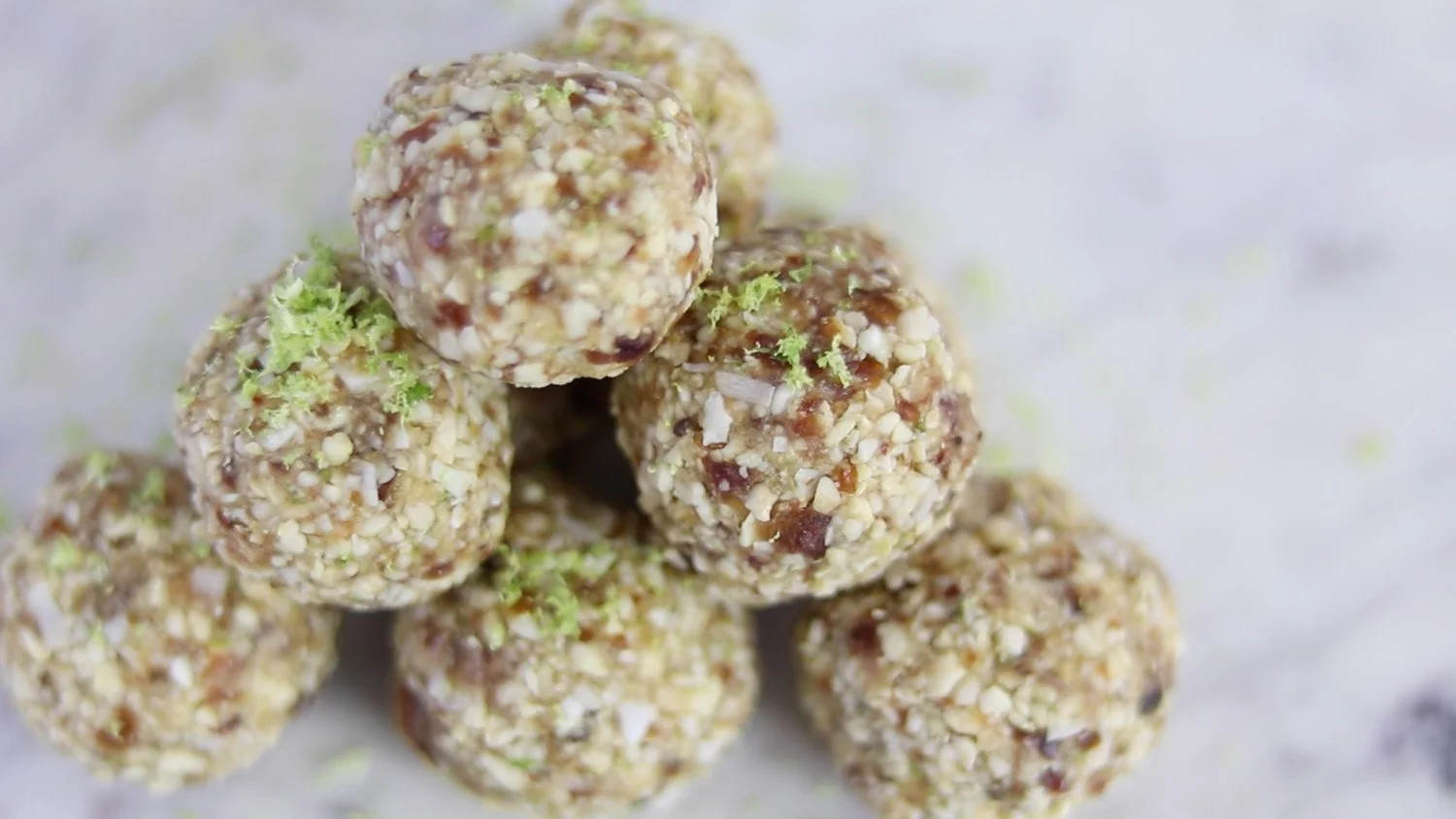 LIME AND COCONUT ENERGY BALLS