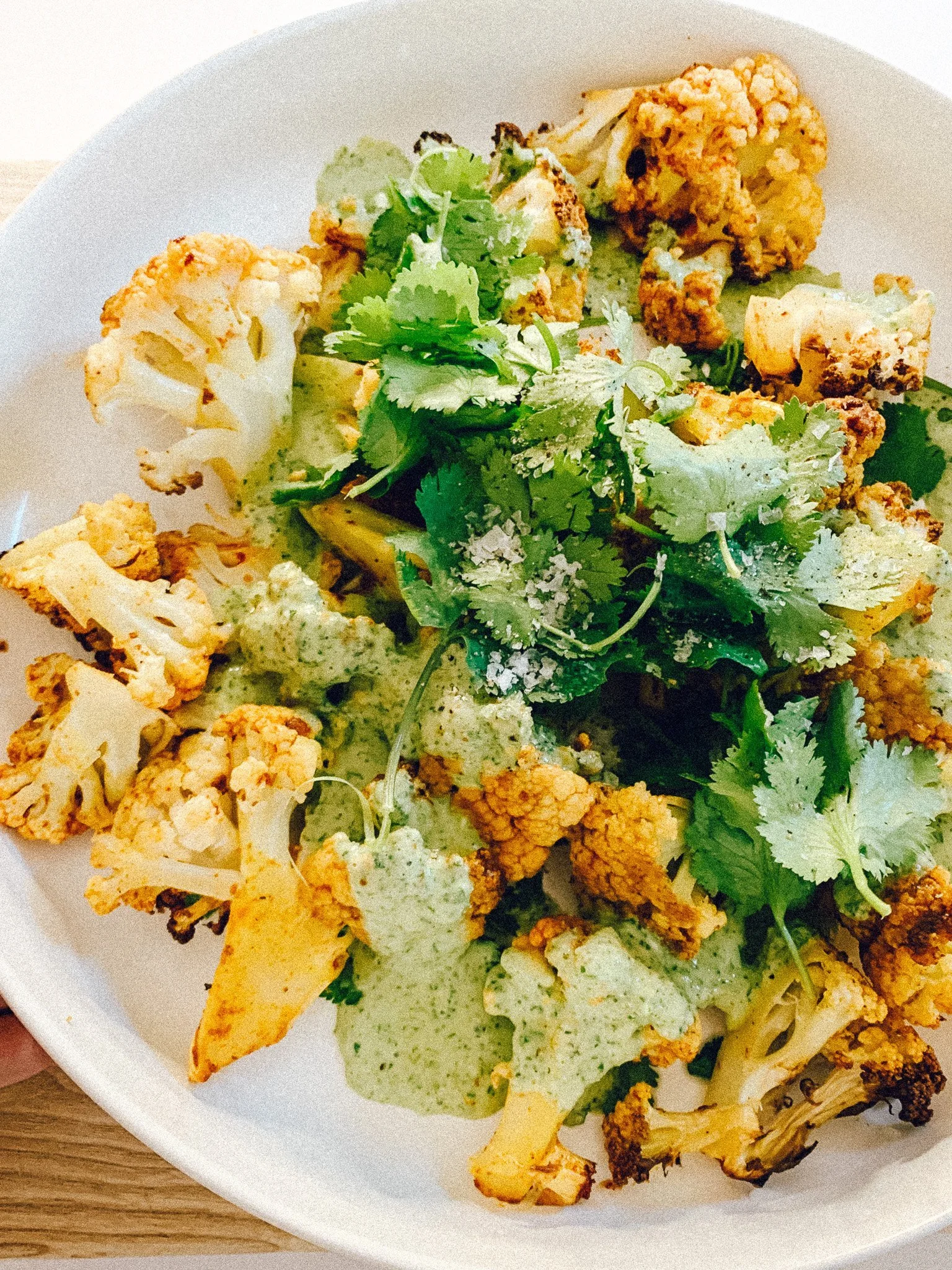 CRISPY ROASTED CAULIFLOWER WITH CORIANDER