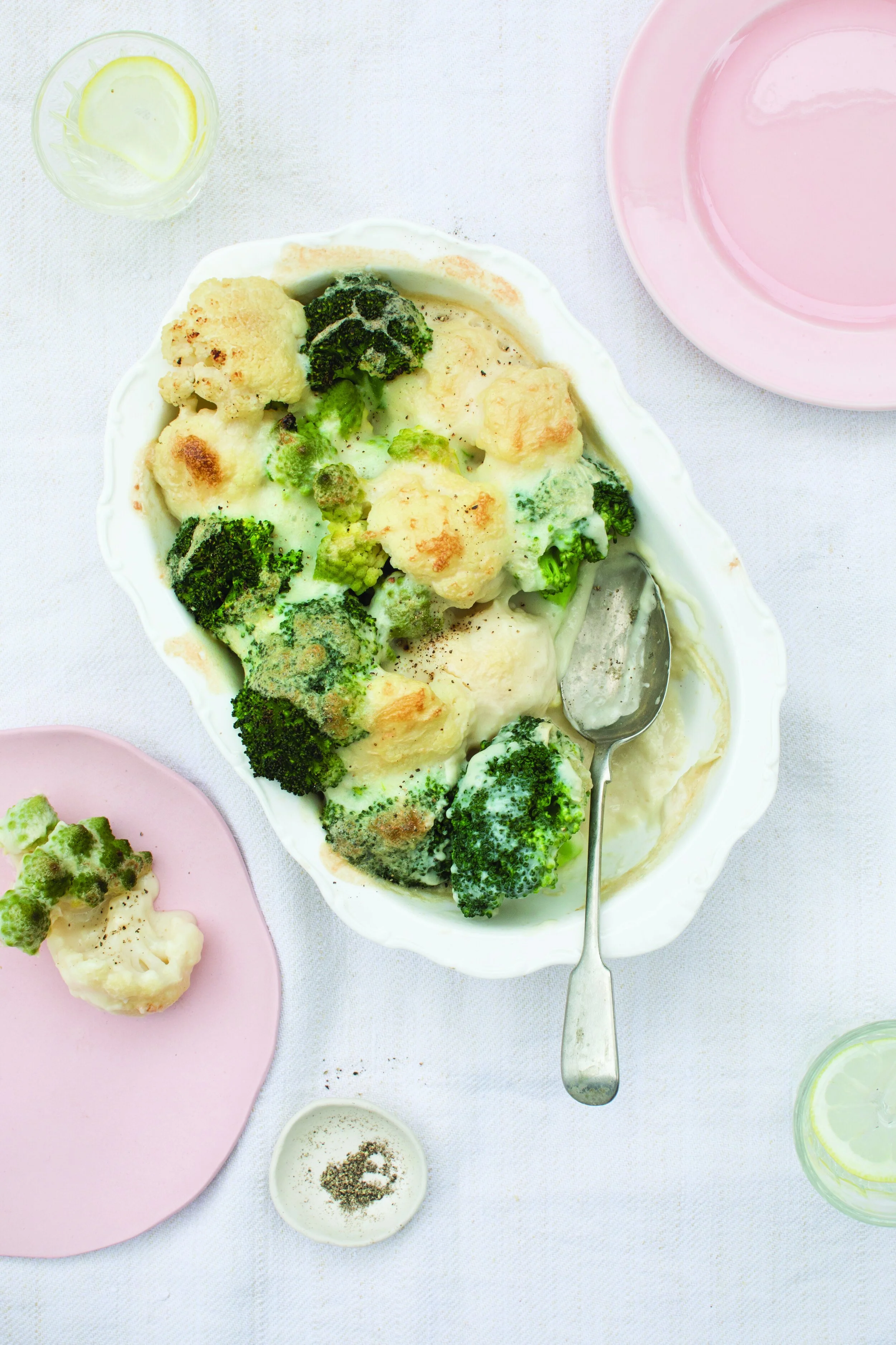 BROCCOLI AND CAULIFLOWER CHEESE