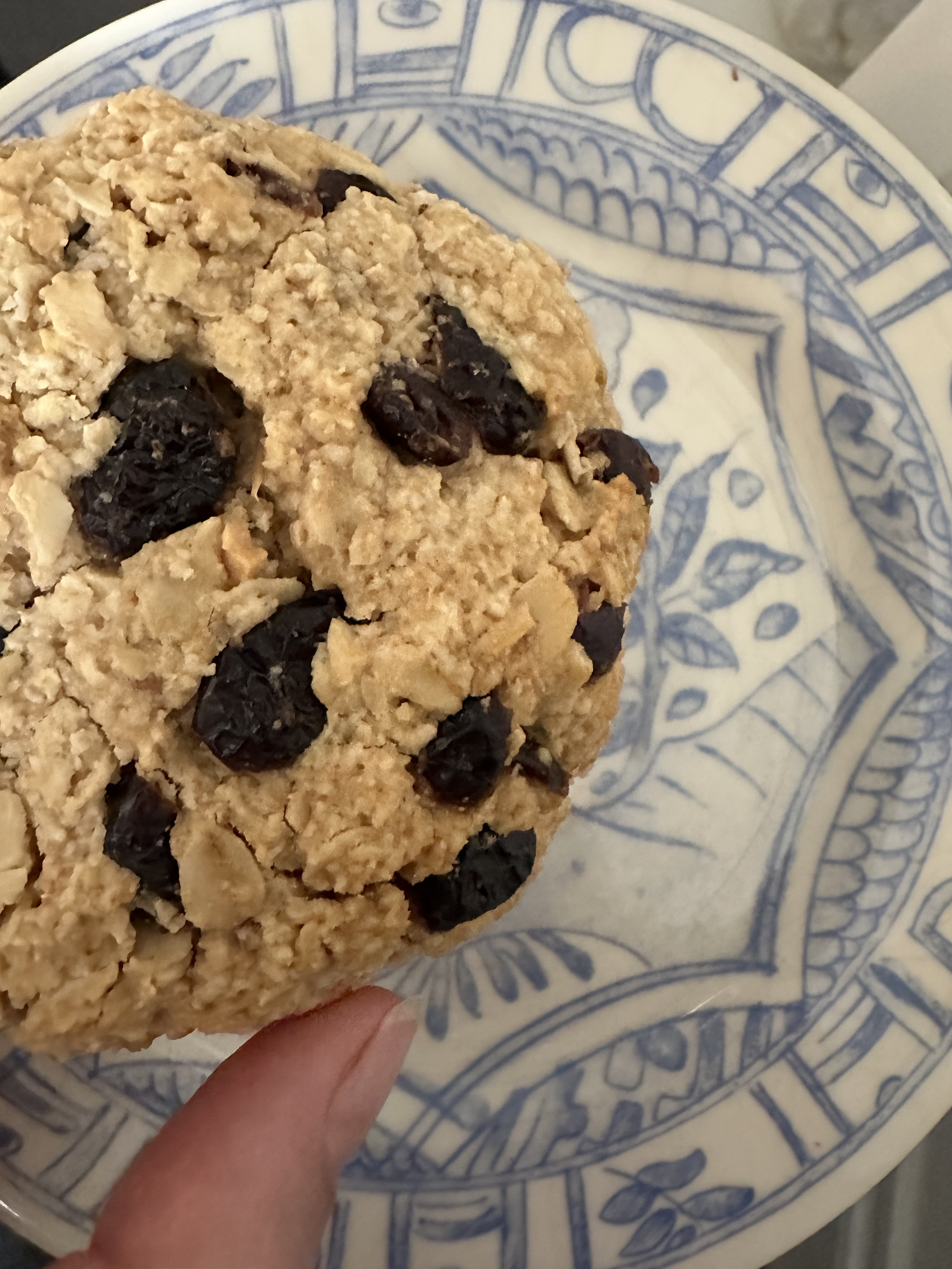 Oat, Peanut Butter And Cranberry Cookies
