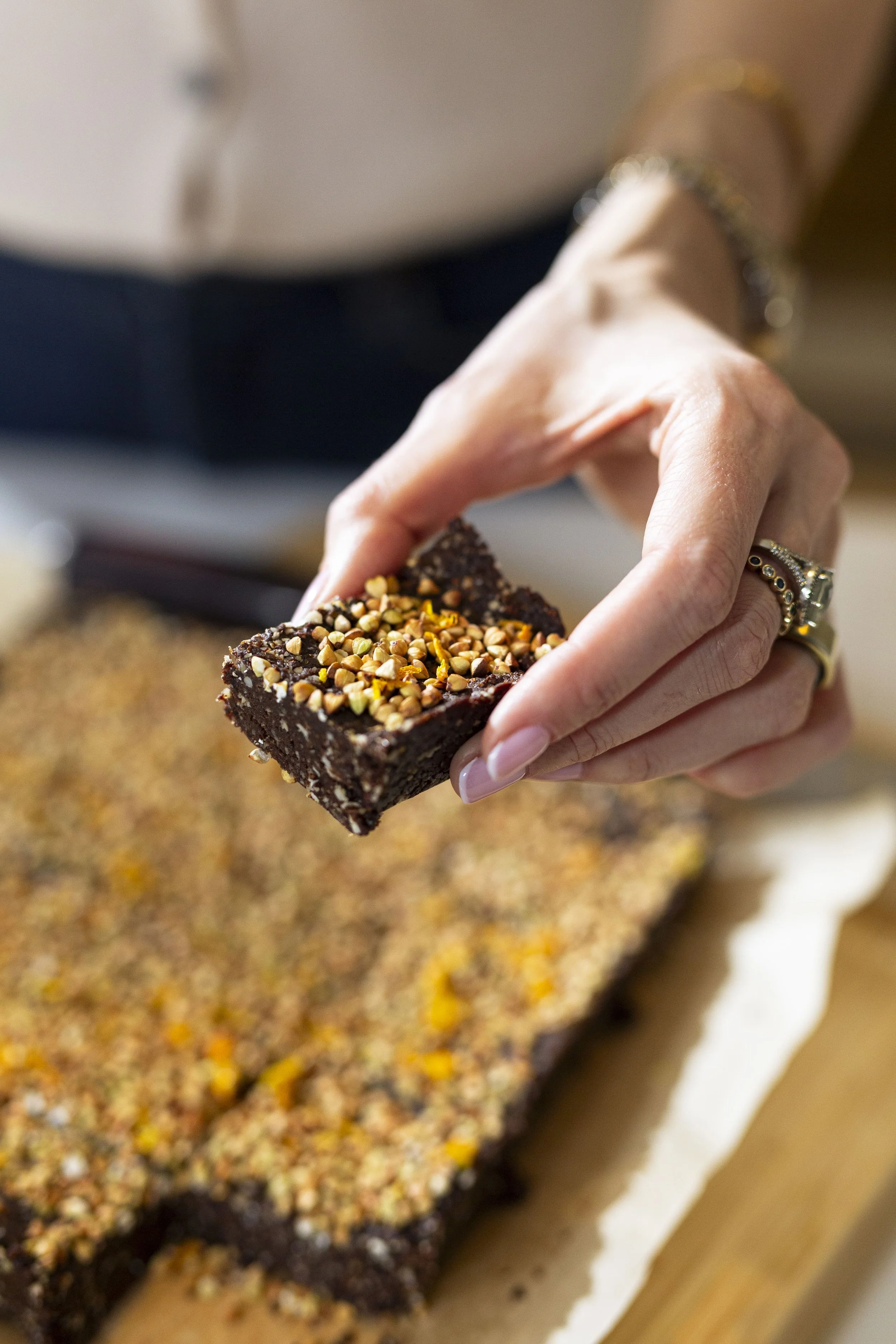 Chocolate Orange Raw Brownies