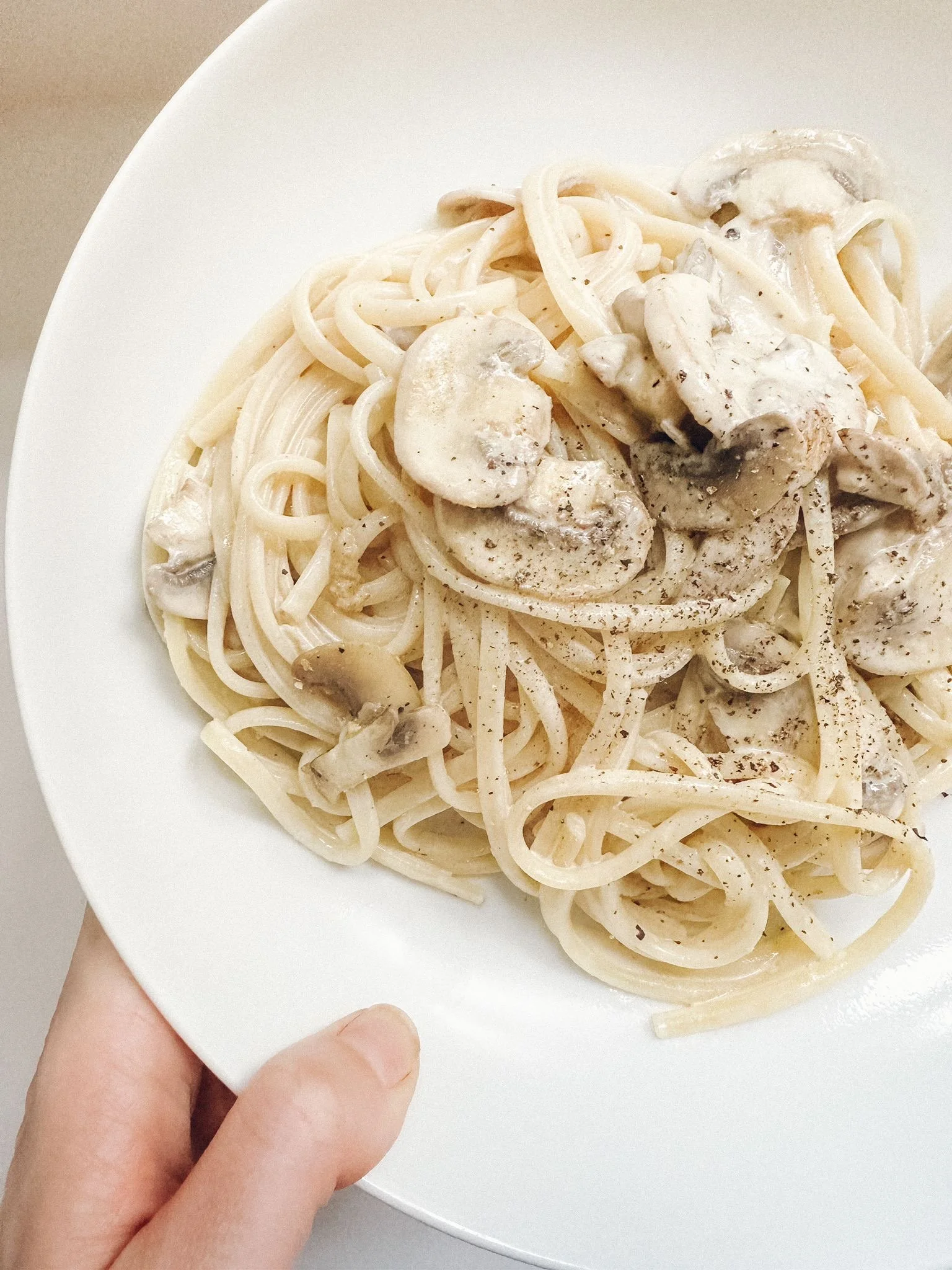 Creamy Mushroom Tagliatelle
