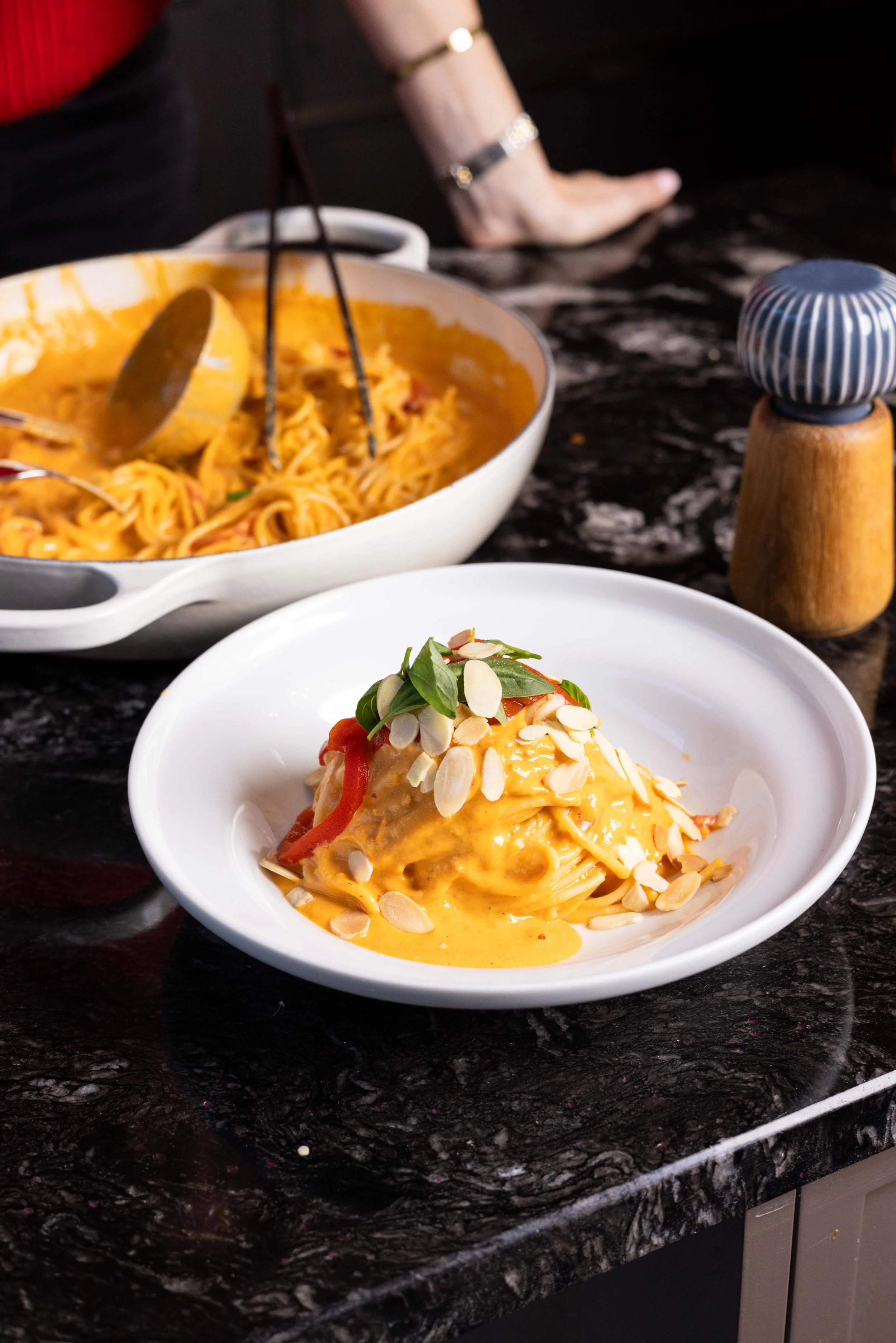 Roasted Red Pepper and Romesco Pepper Sauce