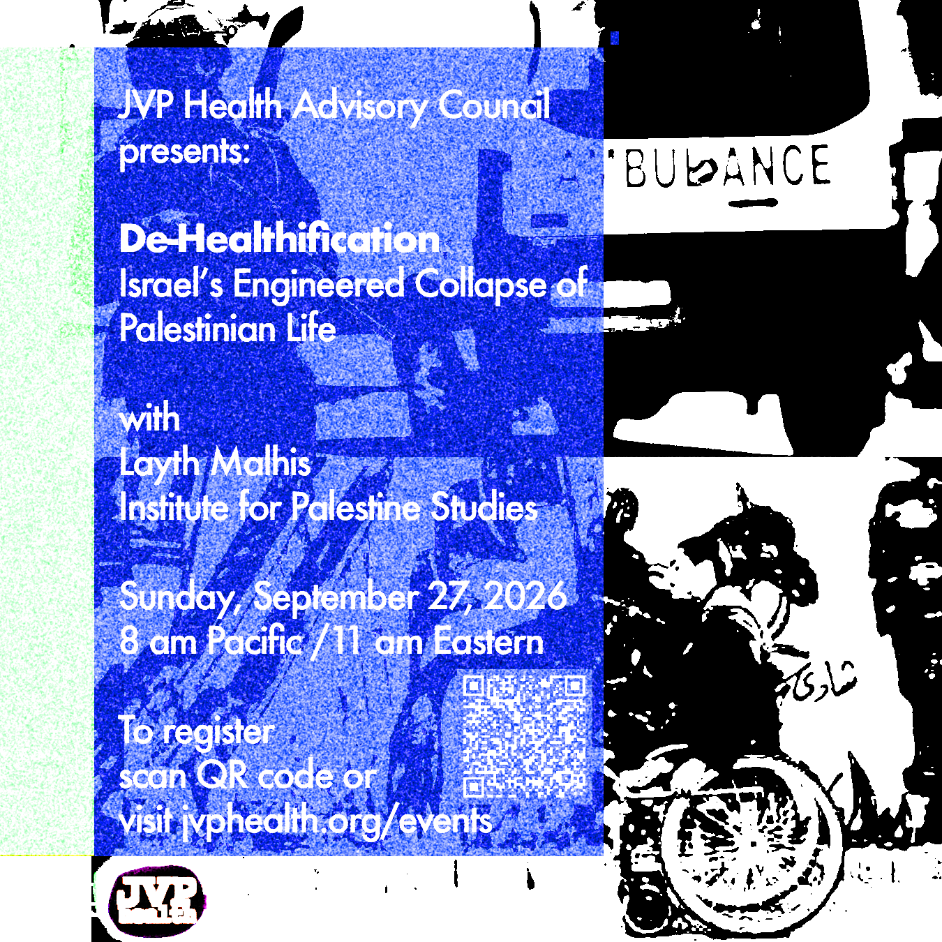 Sunday, September 27, 2026: JVP HAC Webinar