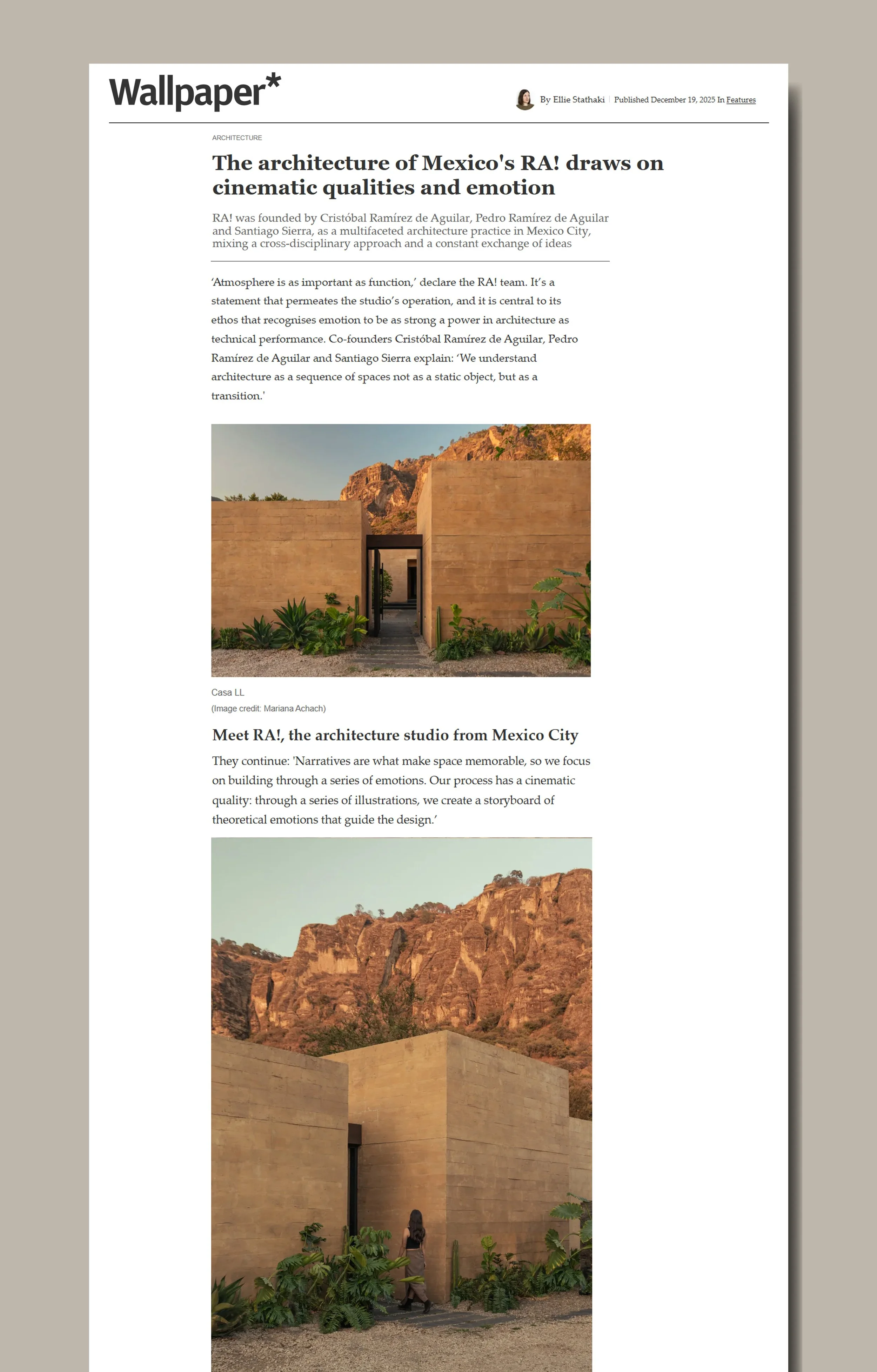 Wallpaper Mag — 

Proyecto: Casa LL —
Cliente: RA! Arquitectos