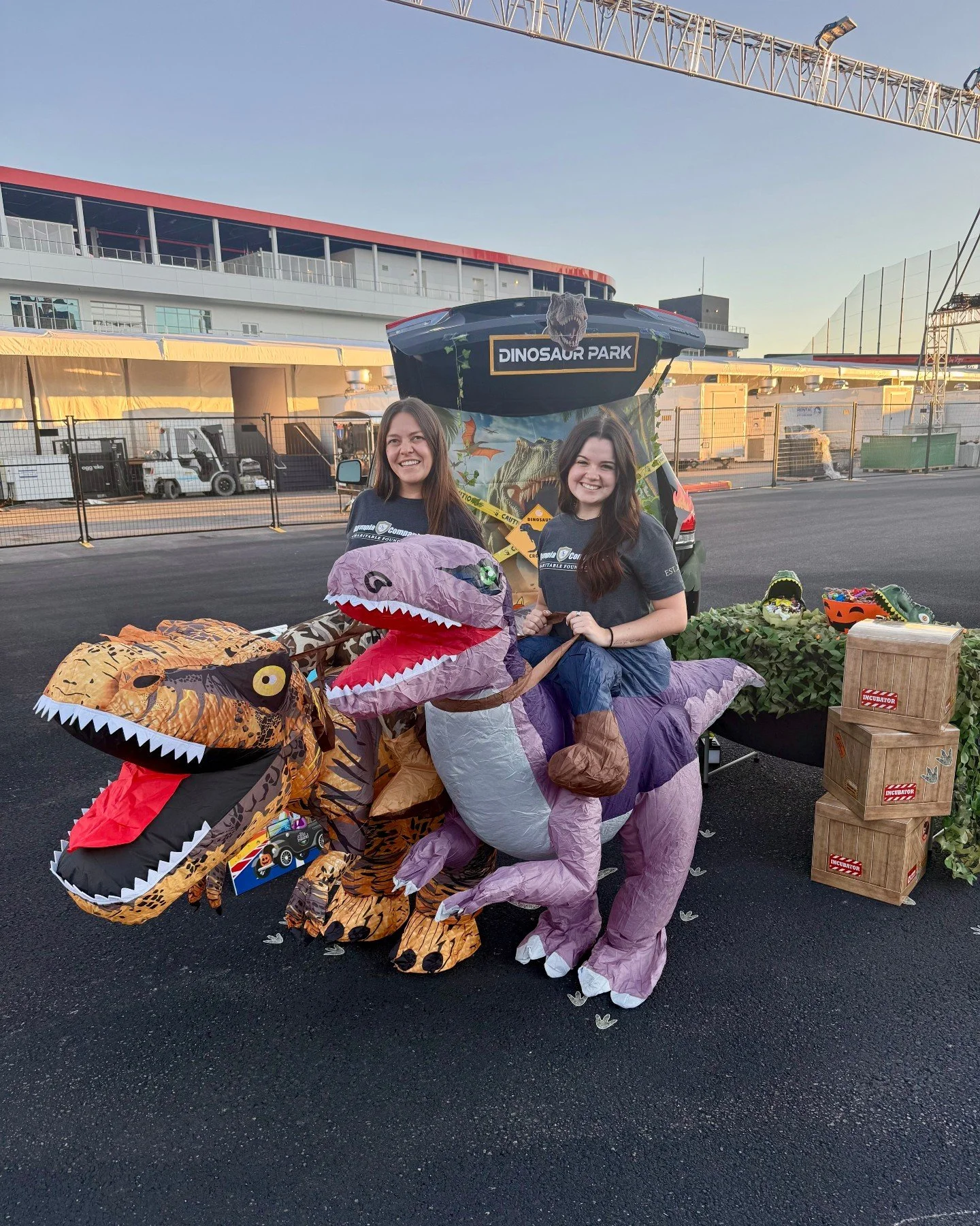 Full-time event pros, part-time dinosaurs. 🦖 At least for @candlelightersnv Trunk-or-Treat event; a fun-filled night for Candlelighters Families complete with games, food, and more. We&rsquo;re so happy to be part of this special evening.