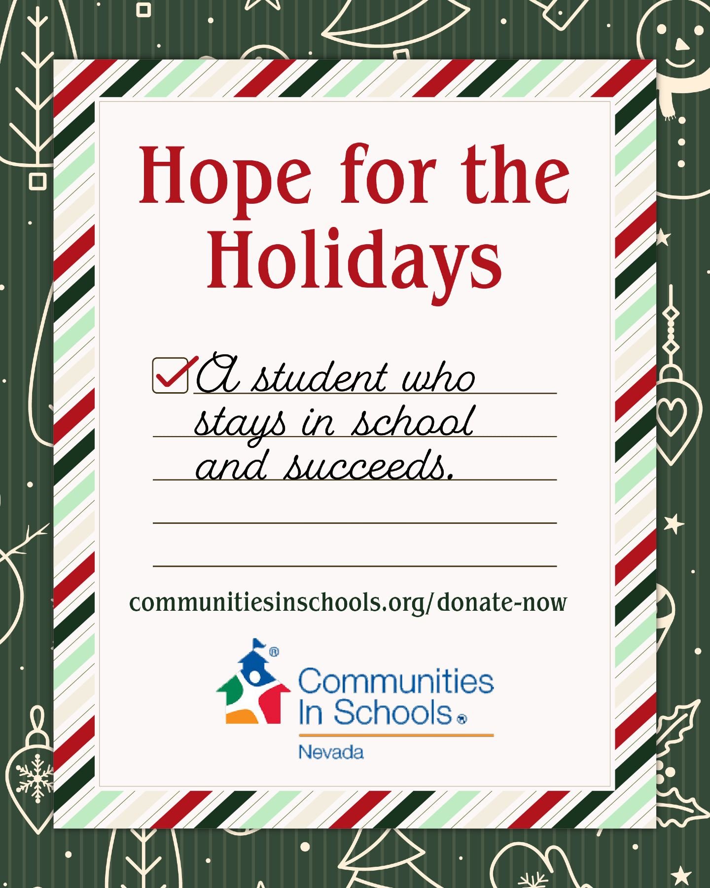 Students thrive when they have someone in their corner. Communities in Schools meets them where they are and helps remove barriers that stand between them and their education.

Your generosity can help a student stay focused, confident, and supported