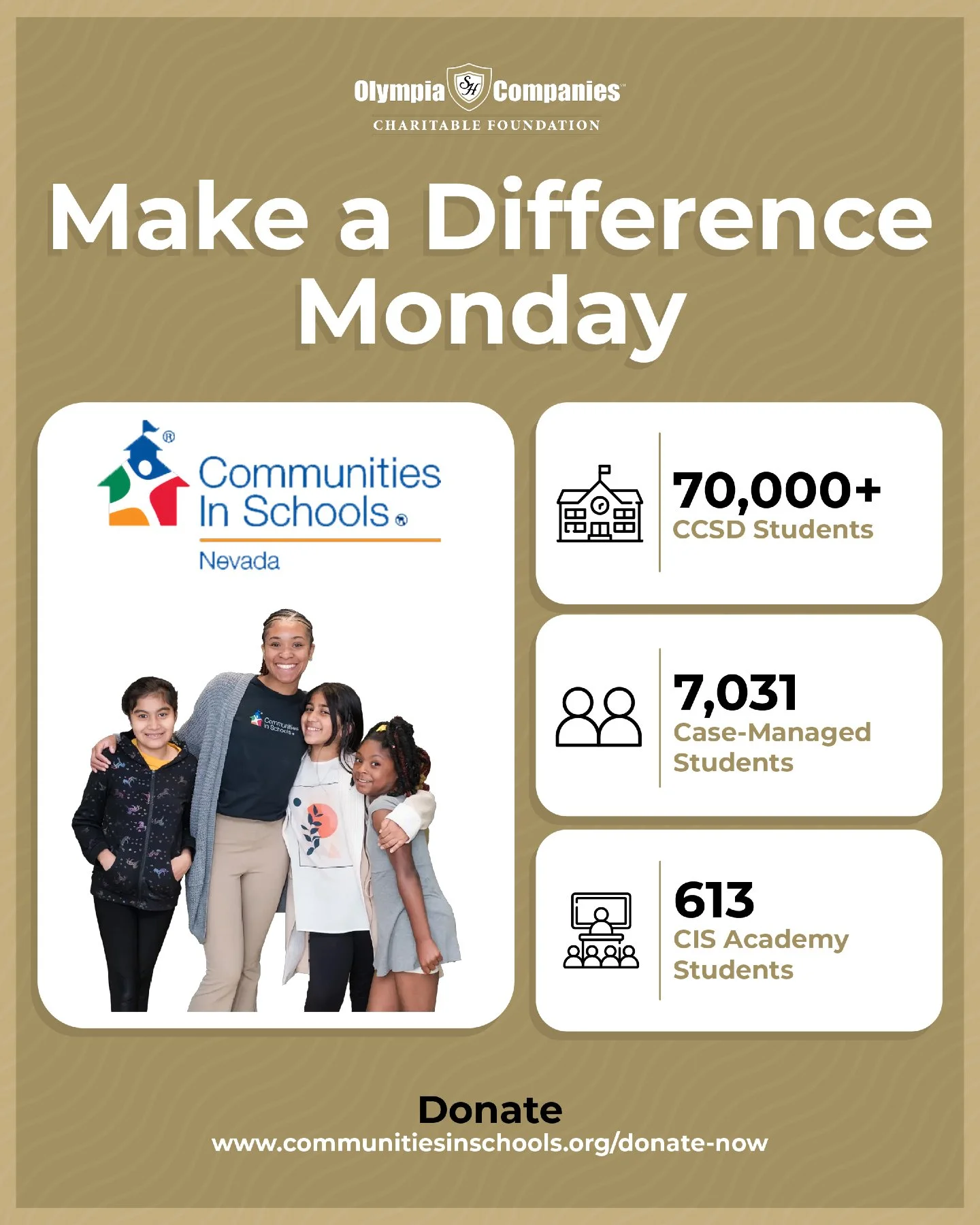 Changing lives starts with creating a place where children can truly feel at home. 

Today, we&rsquo;re proud to spotlight @cis_nevada. An organization that understands that success starts with care, consistency, and community.