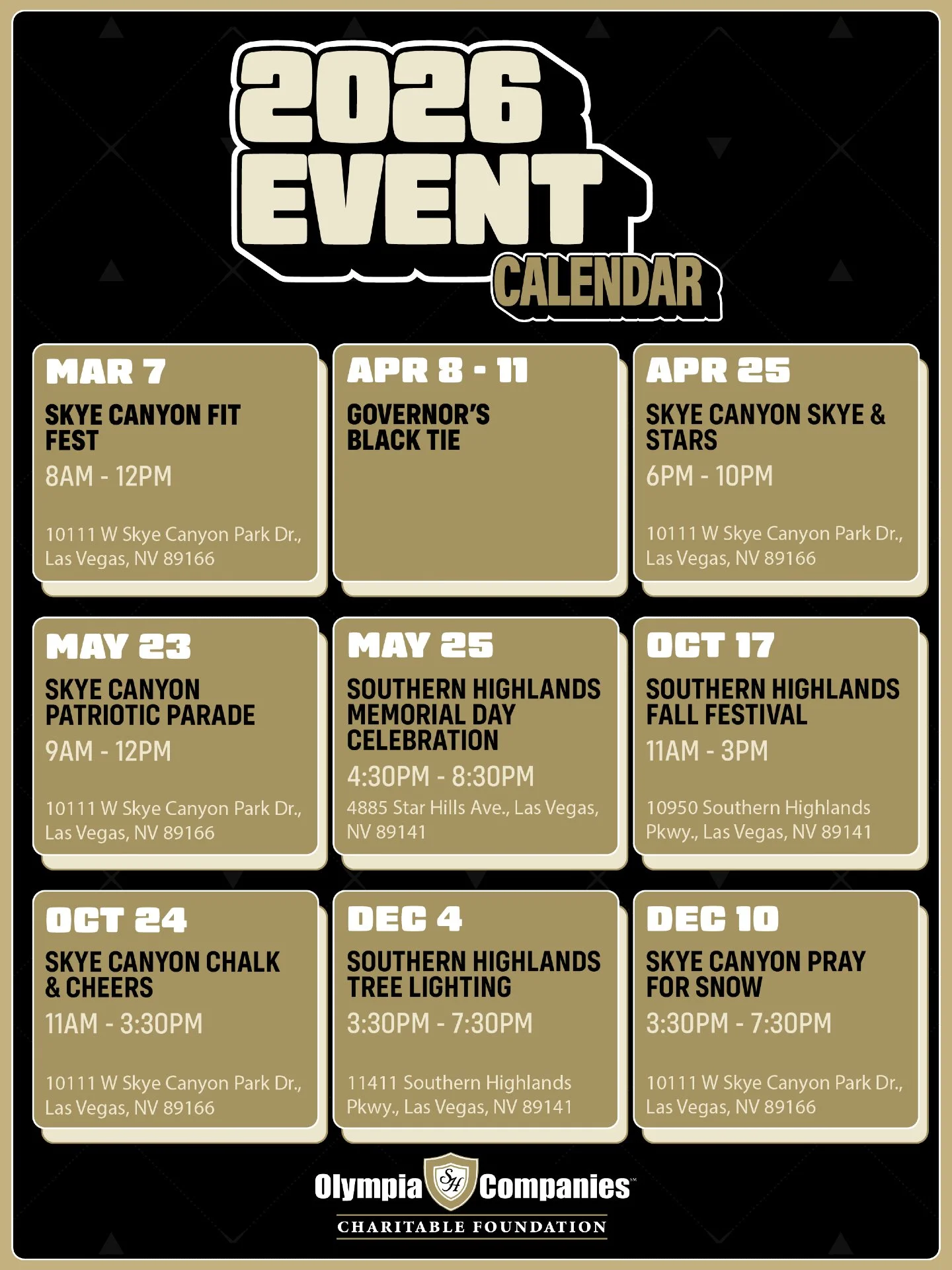 Your 2026 plans just filled themselves in. 🗓️ Save the dates, bring your people, and make it a year of impact.

Which one are you circling first?