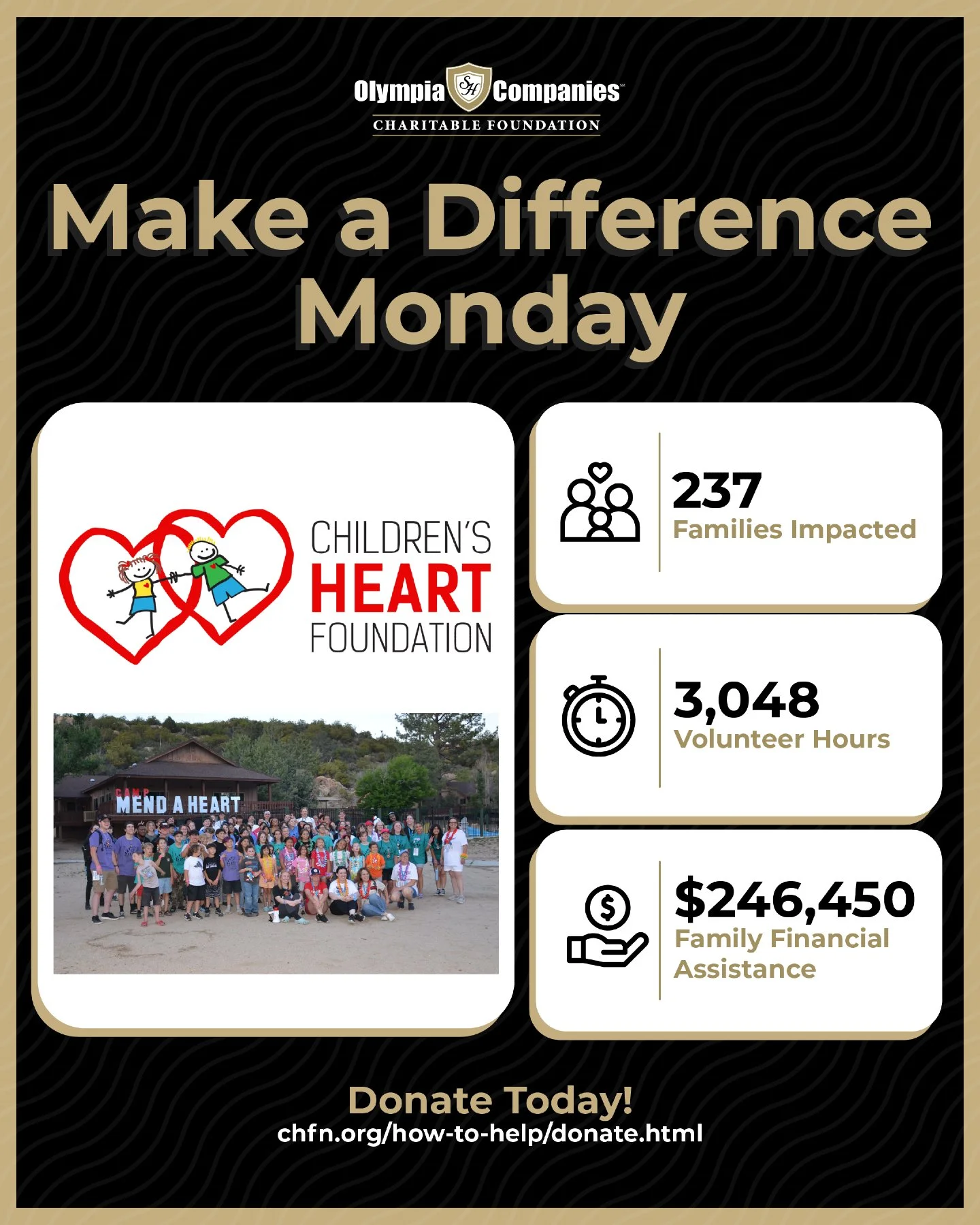 Make a Difference Monday spotlight ✨

Through the @heartkidsnevada, real support is reaching real families. Every number represents a child, a caregiver, and a community showing up with heart.