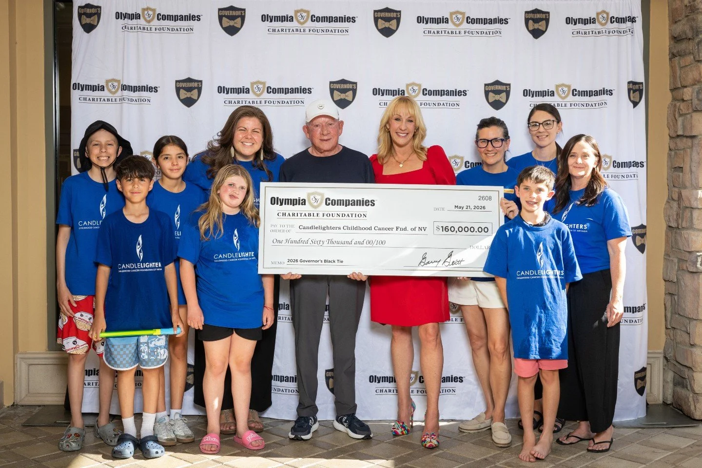 $160,000 presented to @CandlelightersNV 💛

An honor to stand beside this amazing organization. Their impact reaches far beyond resources, creating hope, community, and comfort for families navigating childhood cancer.