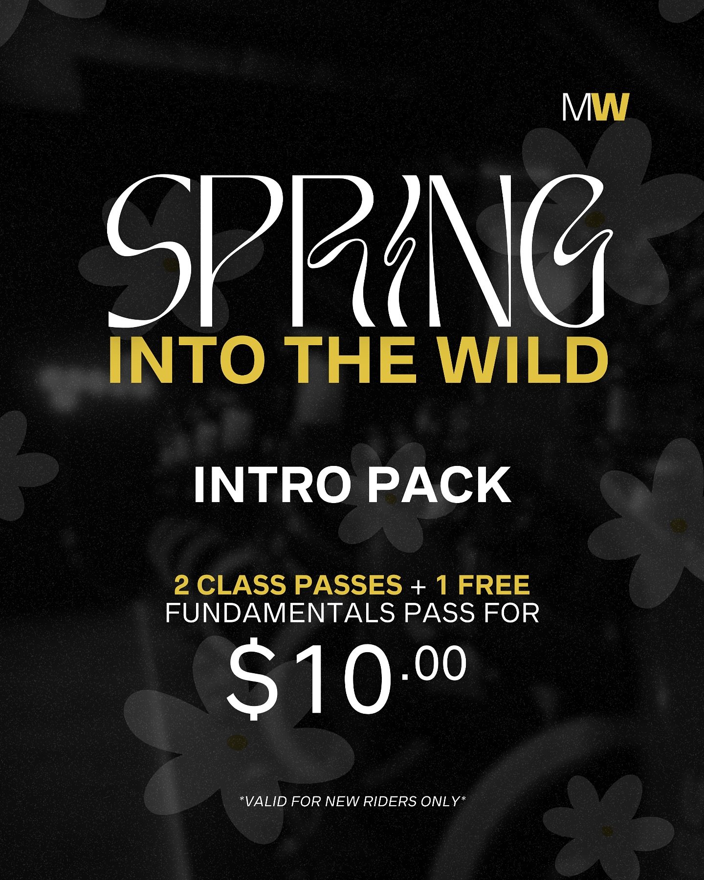 πΈ SPRING INTO THE WILD! πΏπ΄‍βοΈ
New to Made Wild? Now’s your time to ride!
Get 2 class passes + 1 FREE fundamentals pass for just $10—the perfect way to start your journey.
Tag a friend who needs to try this & let’s ride