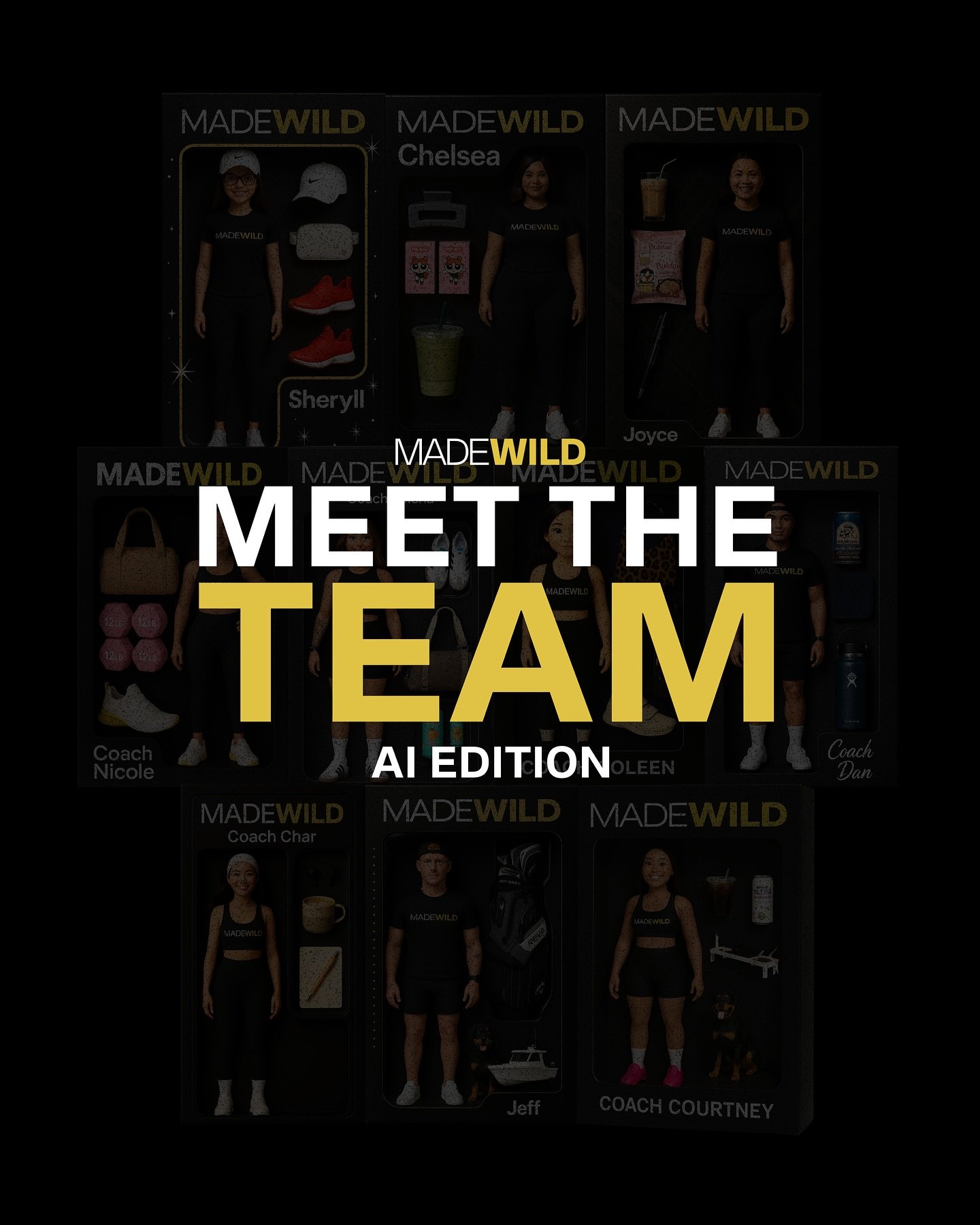 Meet Your Made Wild Team — AI Style!
Sure, our AI versions look cool...β¨But trust us — the real deal is even better!
β¨ Come say hey in person, sign up for classes, and get to know the incredible humans behind the avatars. Each one bring
