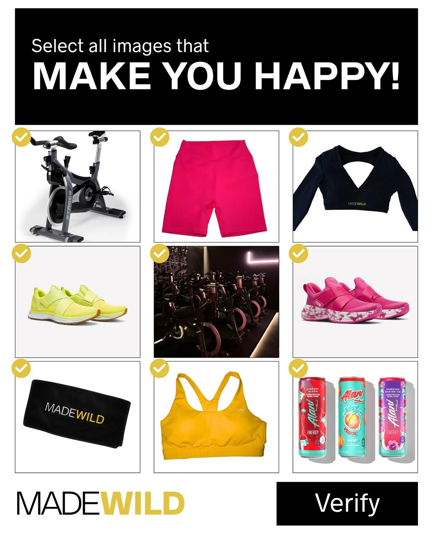 select all images that make you happy:

✔️ cute workout fits
✔️ @stagesindoorcycling bikes 
✔️ @tiemathletic cycling shoes
✔️ pre-ride @alaninutrition 
✔️ seeing your favorite people

Basically&hellip;. a normal day at Made Wild 🤭

#madewild #guam #