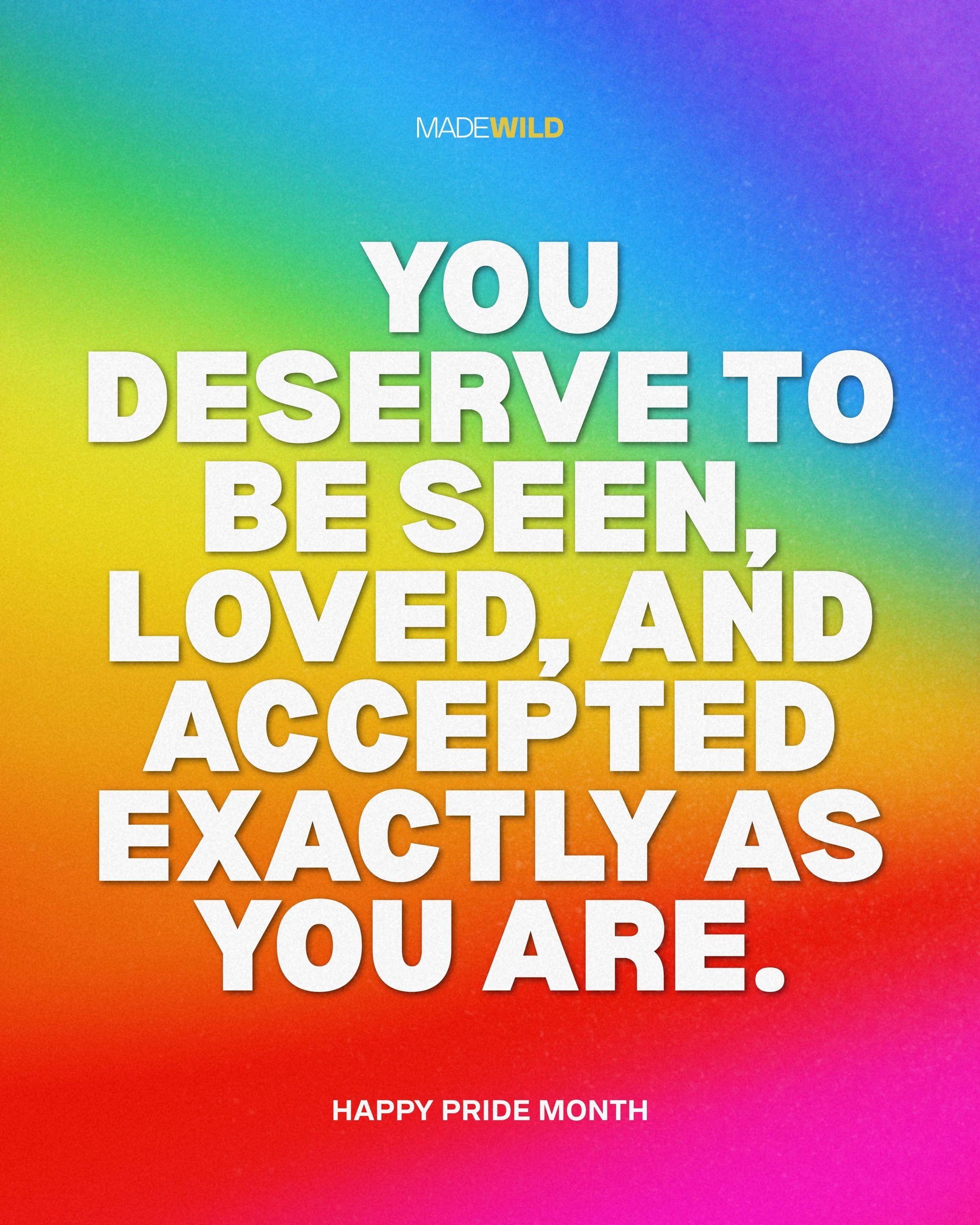 To anyone who has ever felt different or questioned where they belong, this is your reminder: you are worthy of love, belonging, and happiness exactly as you are ✨

Your story matters. Your journey matters. You matter.

At Made Wild, we celebrate aut