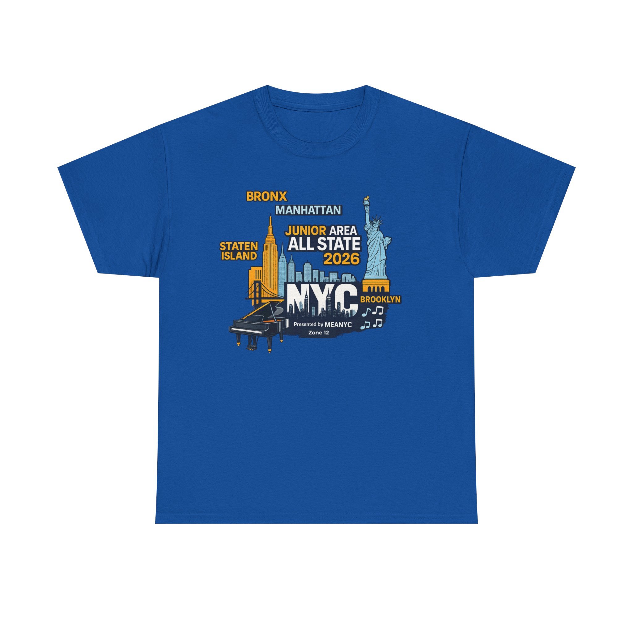 MEANYC 2026 Manhattan JR Area All State Festival Unisex T-Shirt (Adult Sizing)