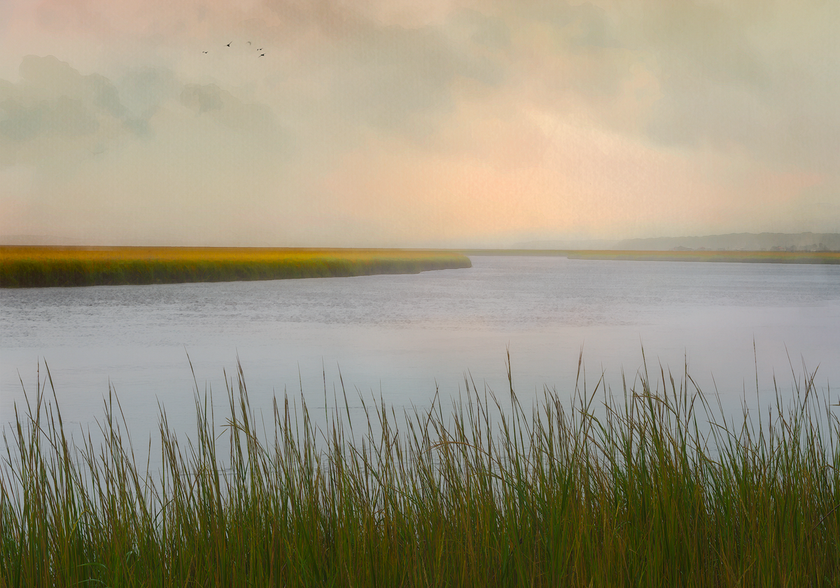 Edisto Marsh · South Carolina

Soft mist and restrained light dissolve the boundaries between water, sky, and marsh. This piece is less about place and more about atmosphere — a quiet pause where stillness settles and reflection remains.