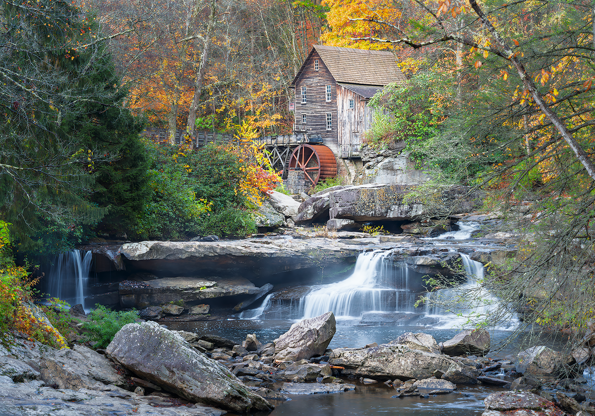 The Mill at Rest

Glade Creek Mill · West Virginia

Nestled among autumn color and flowing water, The Mill at Rest captures a moment of quiet balance between movement and stillness. The soft cascade of the creek contrasts with the enduring structure 