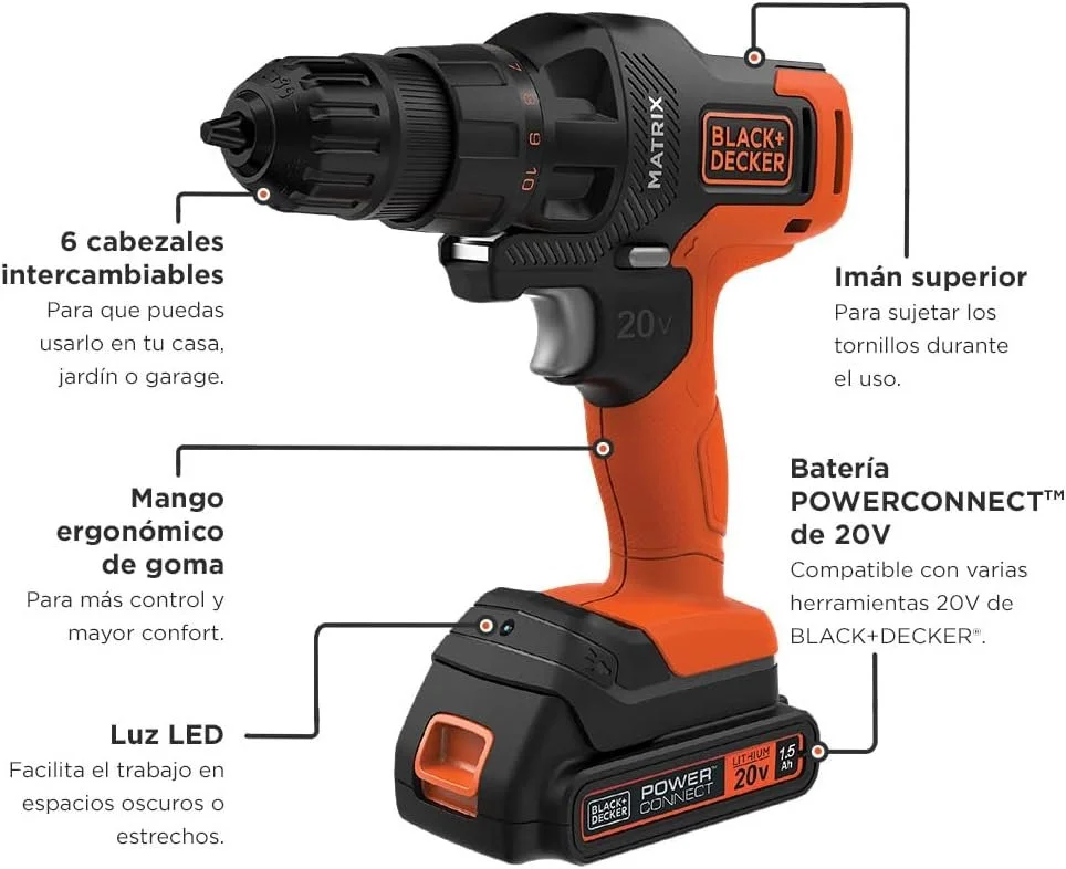 Power Tool Combo Kit Black And Decker Bdcdmt1206kitc BLACK+DECKER
