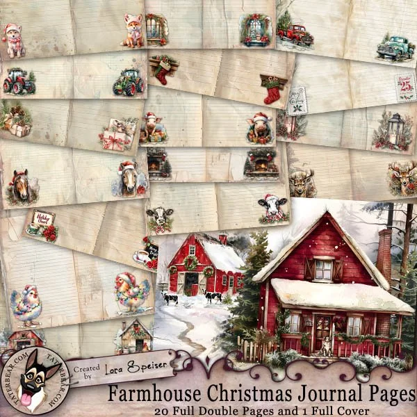 Farmhouse Christmas Journal Pages