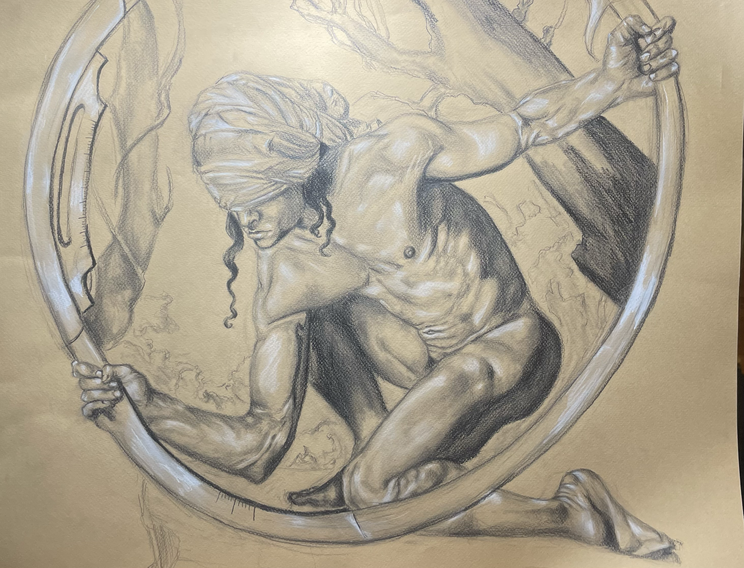 Roberto Ferri mastercopy , 18in x 24in, Pencil on paper, 2025