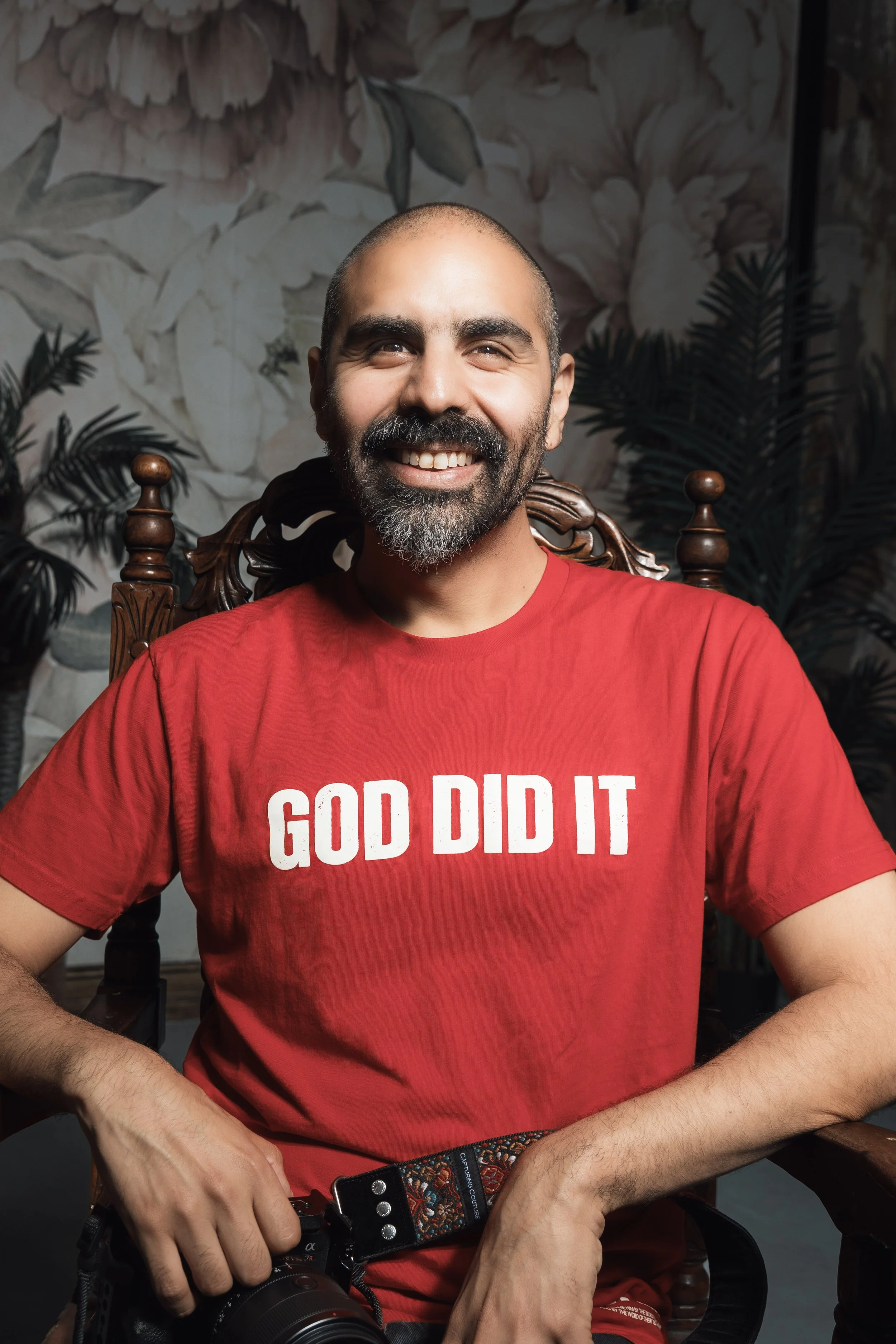 God Did It Testimony Tap Tee (Red)