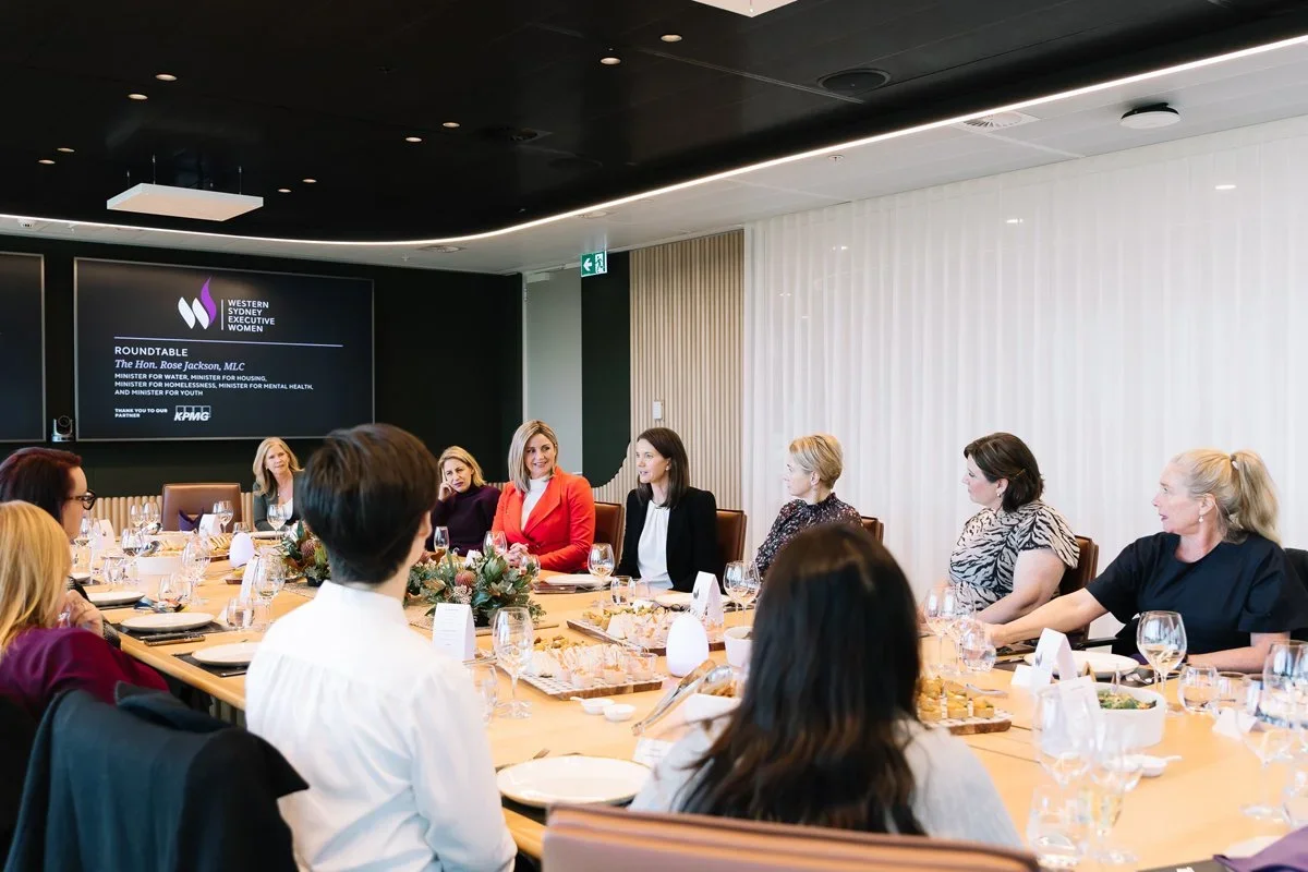 The Hon. Rose Jackson MLC, Minister for Mental Health, Housing, Homelessness, Youth, and Water. Hosted by KPMG Parramatta.