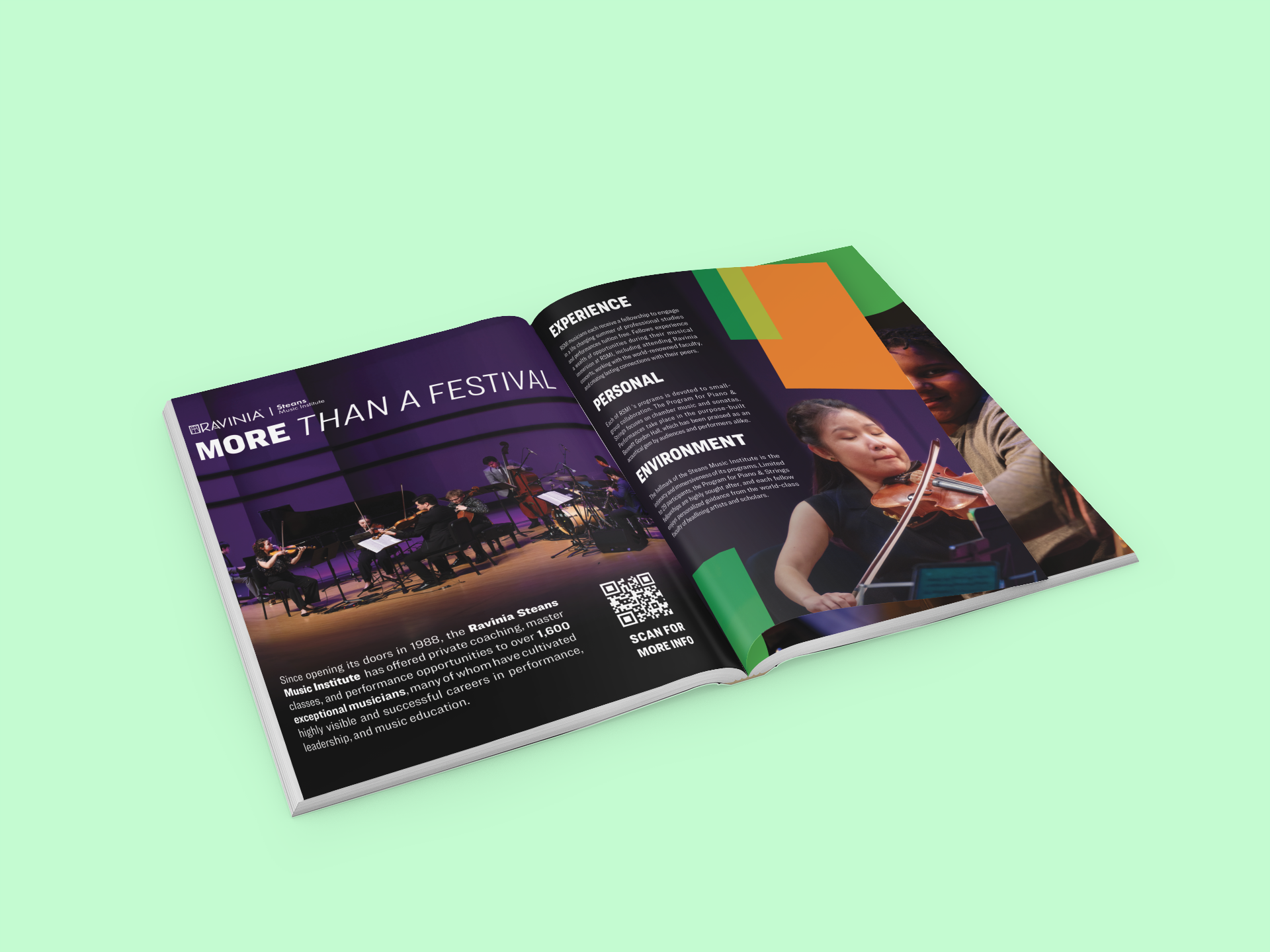 Spreads for Ravinia Magazine