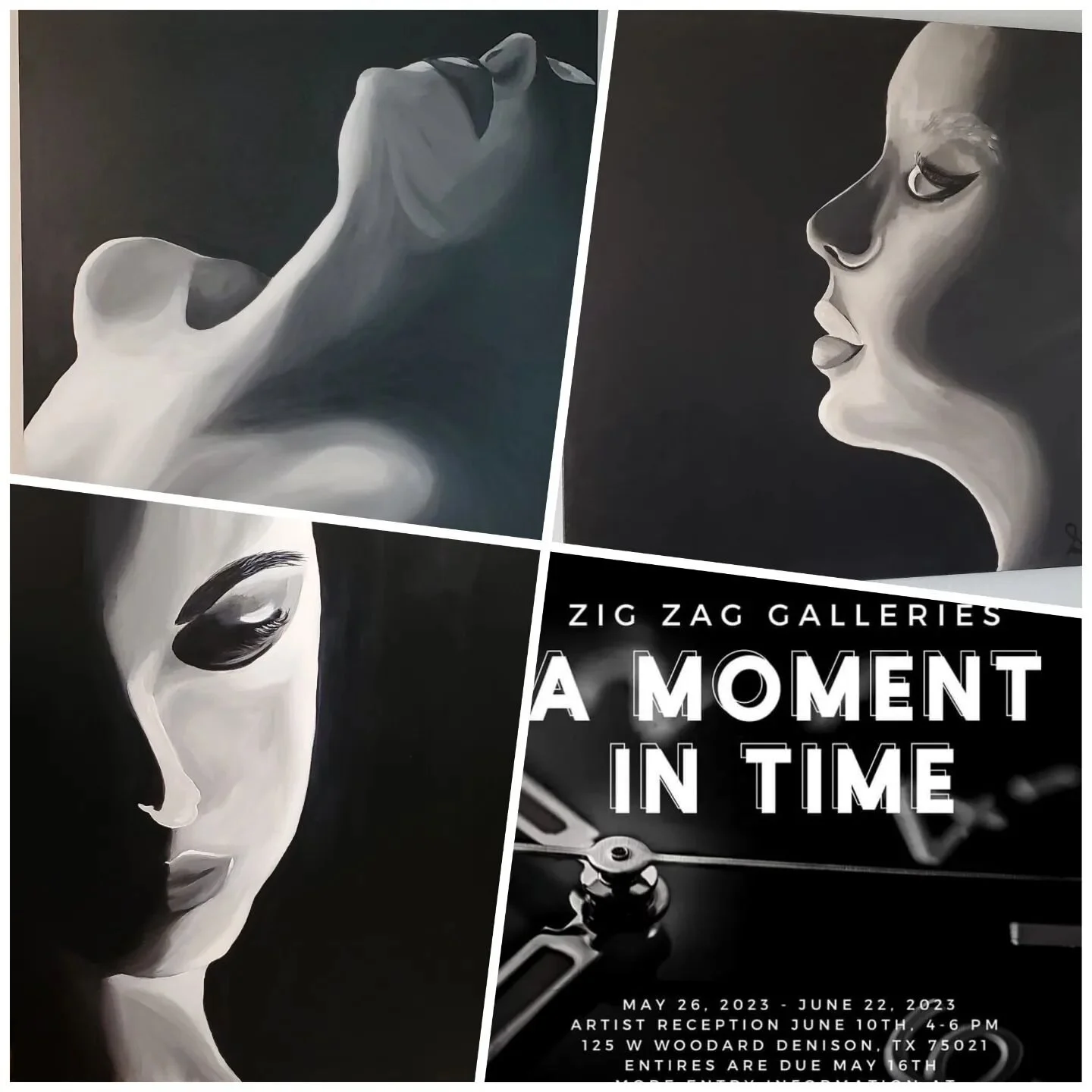 Root, Grounded and Contemplate got accepted to A Moment in Time at @zigzaggalleries !!! 😱🥰 I gotta get to painting, it's about to be bare walls o'clock 😁🤪