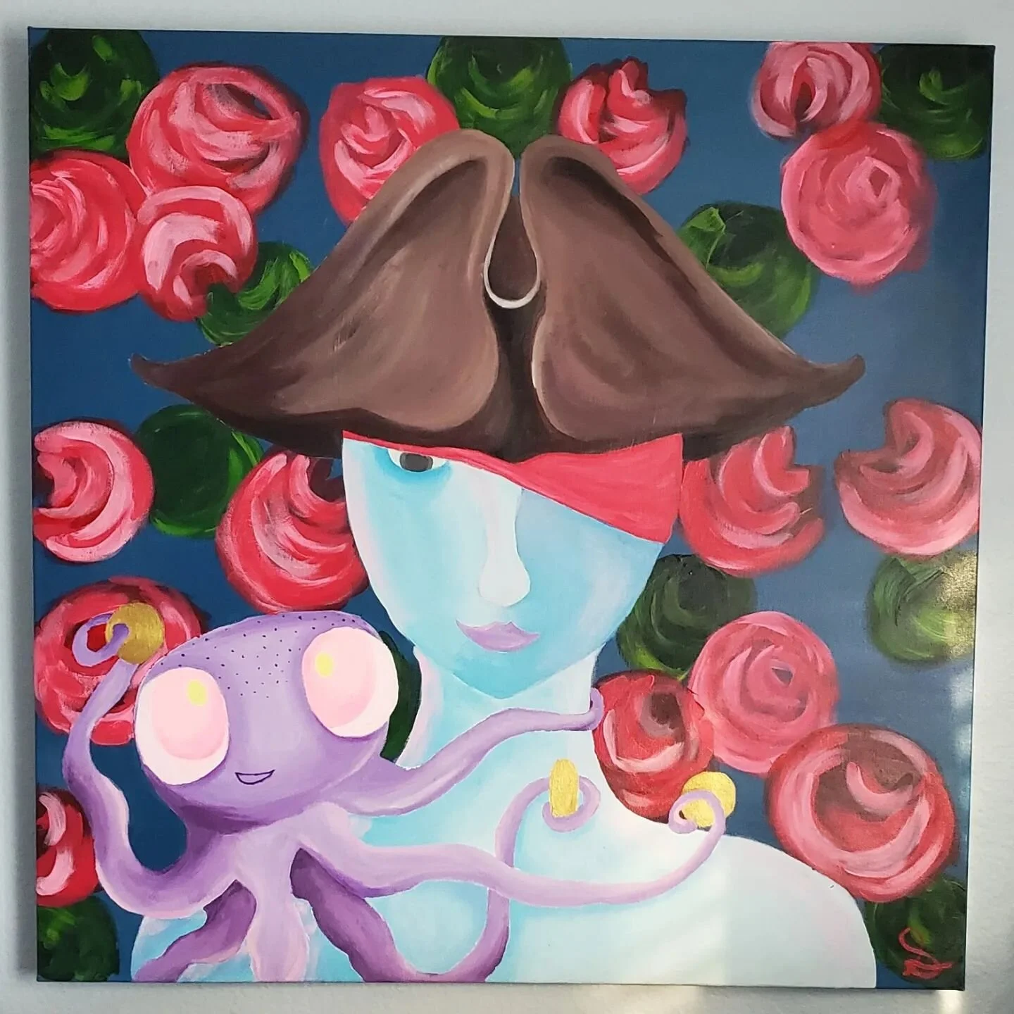 It's quirky and weird and I love it. It's one of my favorite pieces I've ever done and I stare at it while I work every day.

Pieces o' Eight 30x30 2023