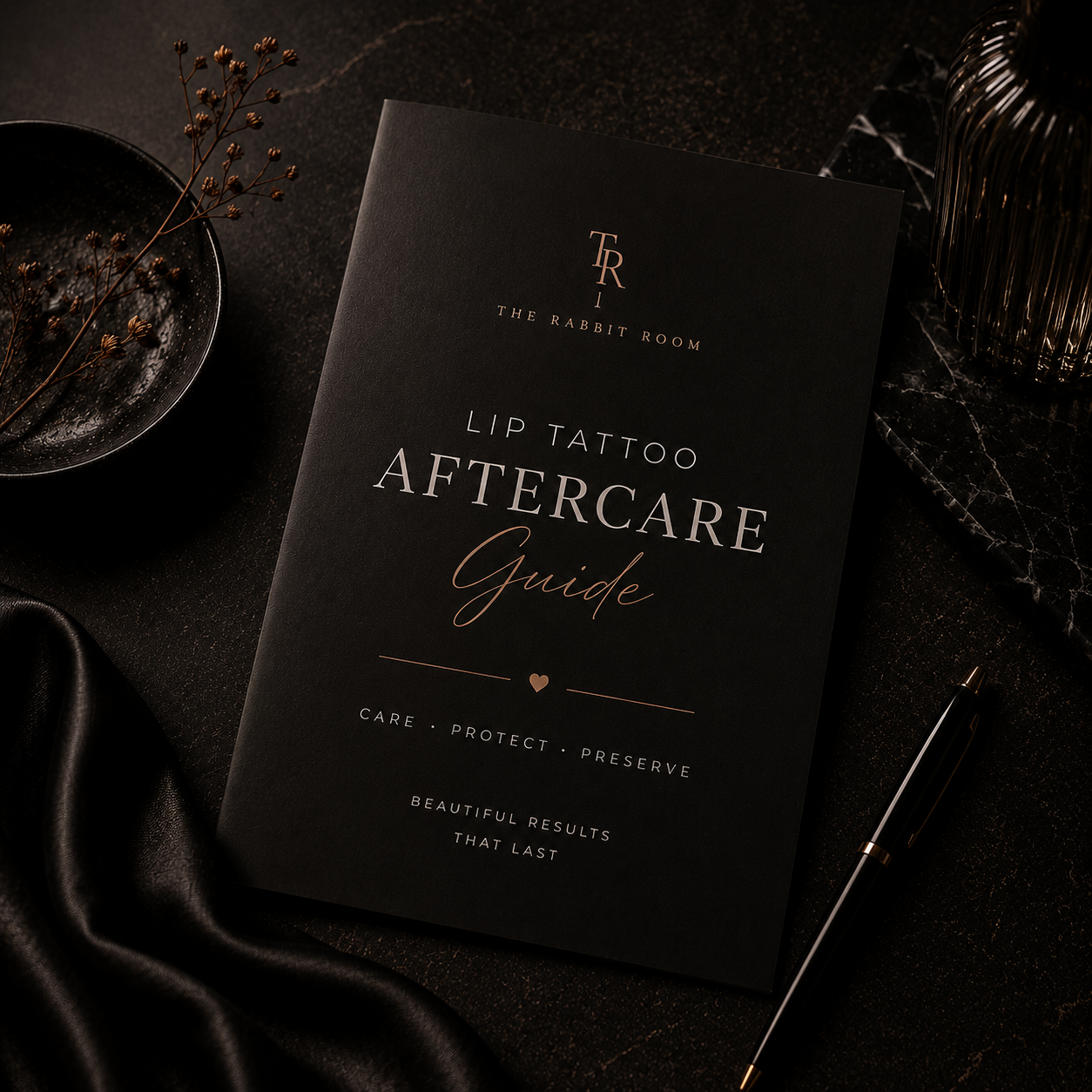 Lip blush tattoo aftercare information