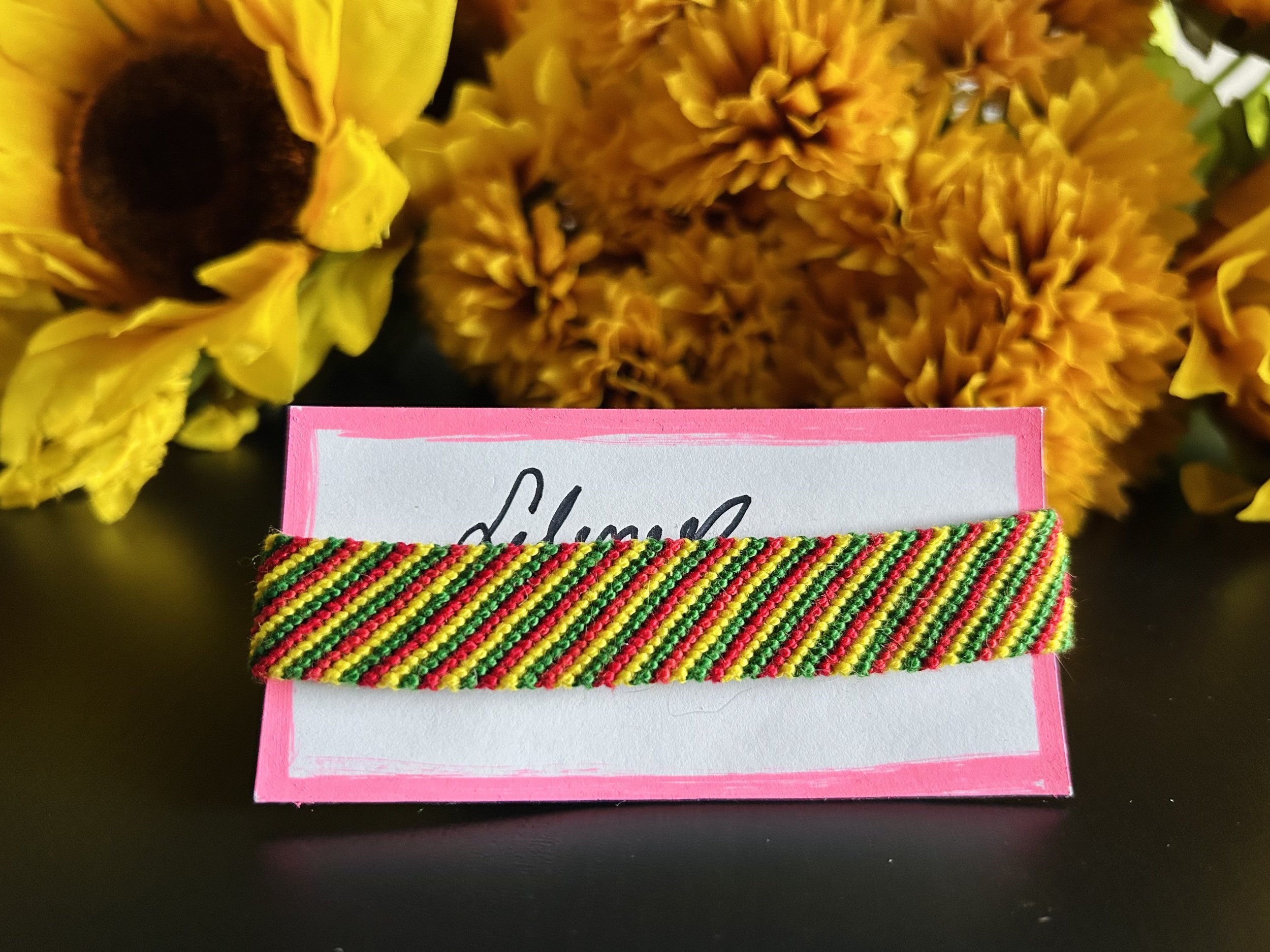 Red, Yellow, and Green Bracelet