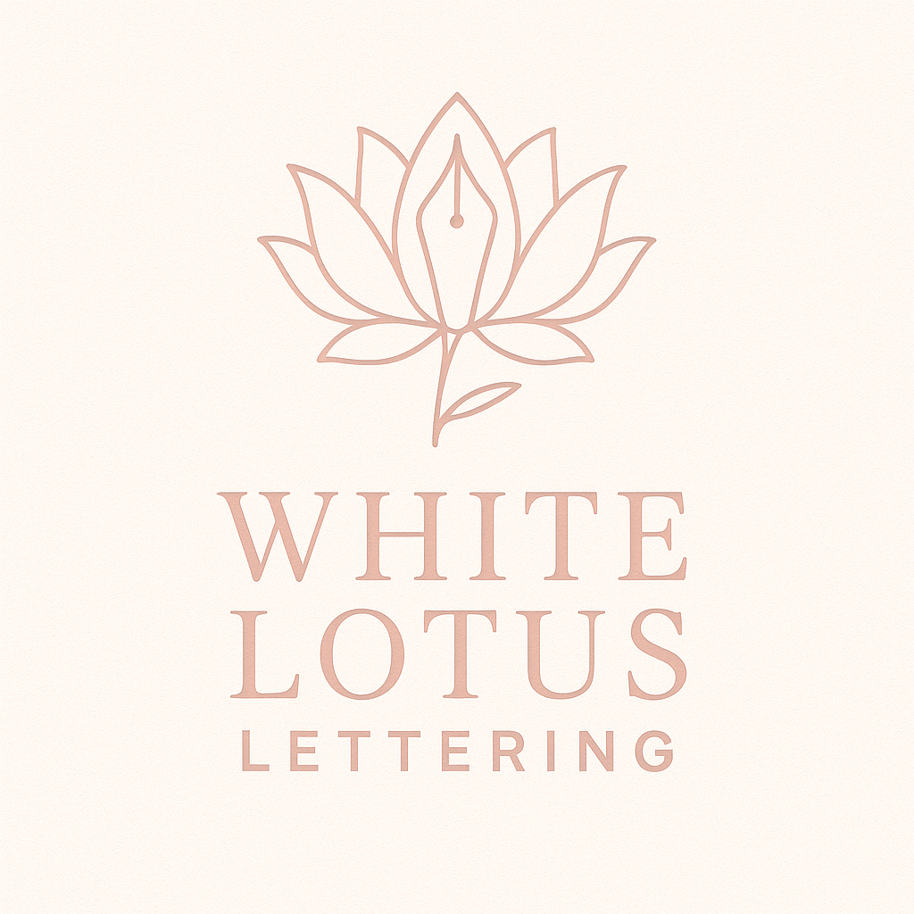 White Lotus Lettering