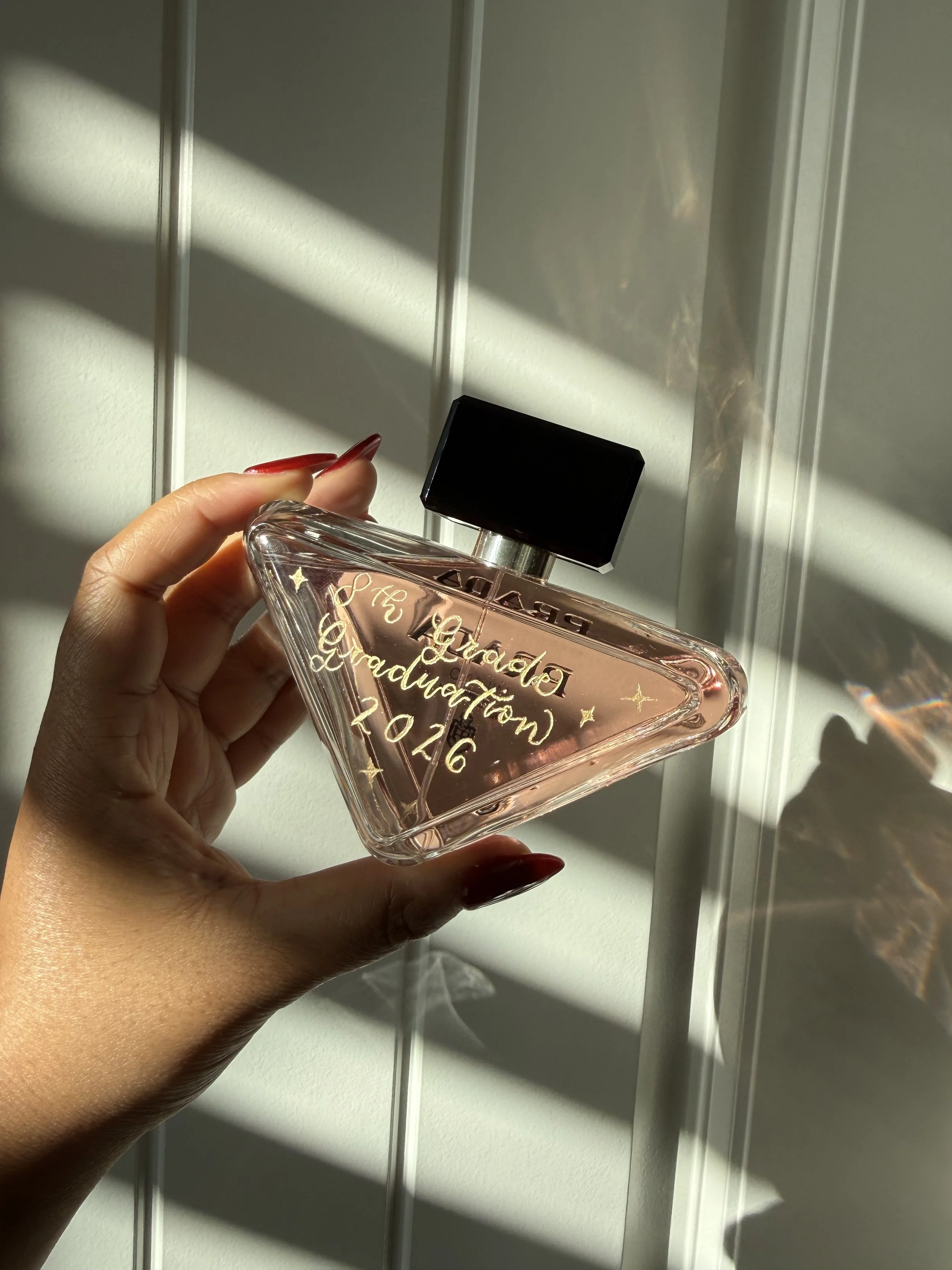 White Lotus Lettering - Modesto and Northern California Engraver, Calligrapher and Live Event Artist - Hot foiling for client appreciation gifts