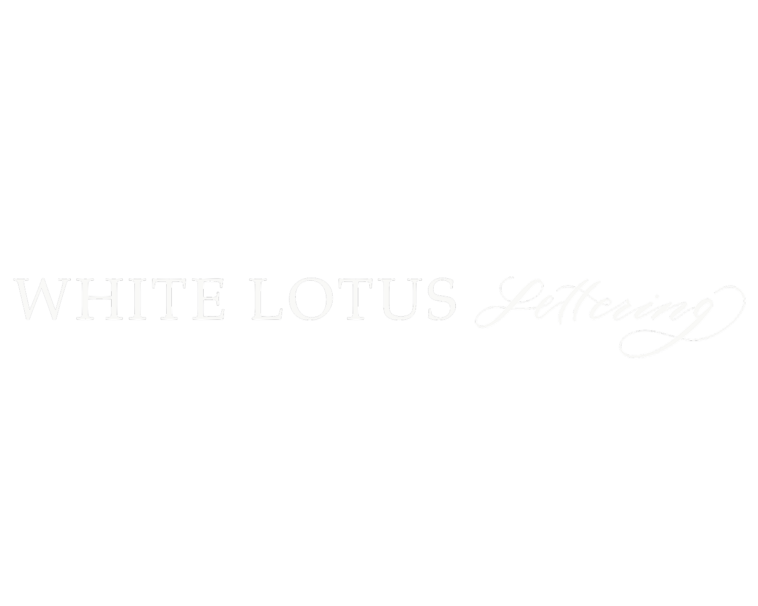White Lotus Lettering