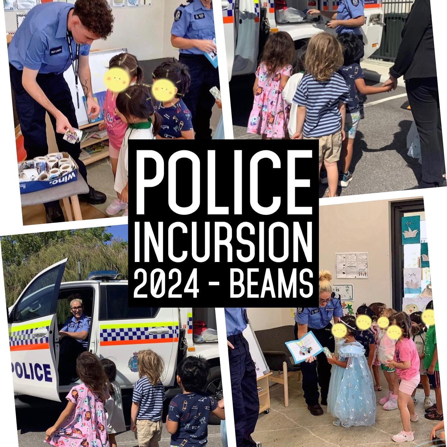 Biggest thank you to Officer Lizzy &amp; Riley who came to Beams Early Learning Centre for a police incursion :) 
The children really enjoyed the experience of meeting police officers and being able to see a police car in person! 👮👮&zwj;♂️ 

Thanky