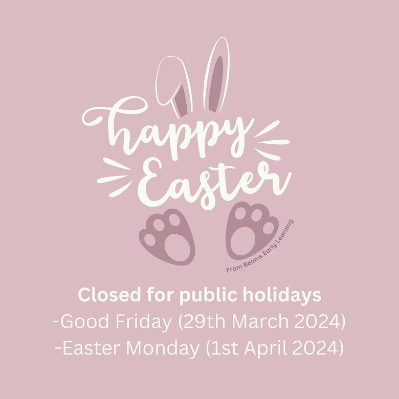 Beams will be closed for Easter public Holidays 🐰🐣 !
We will be back open on Tuesday 2nd April.