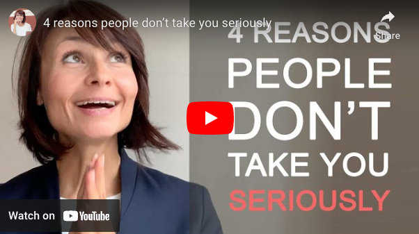 4 reasons people don’t take you seriously