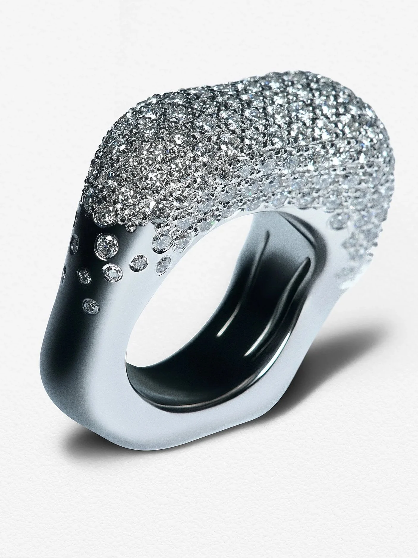The Orbit Pavé Ring