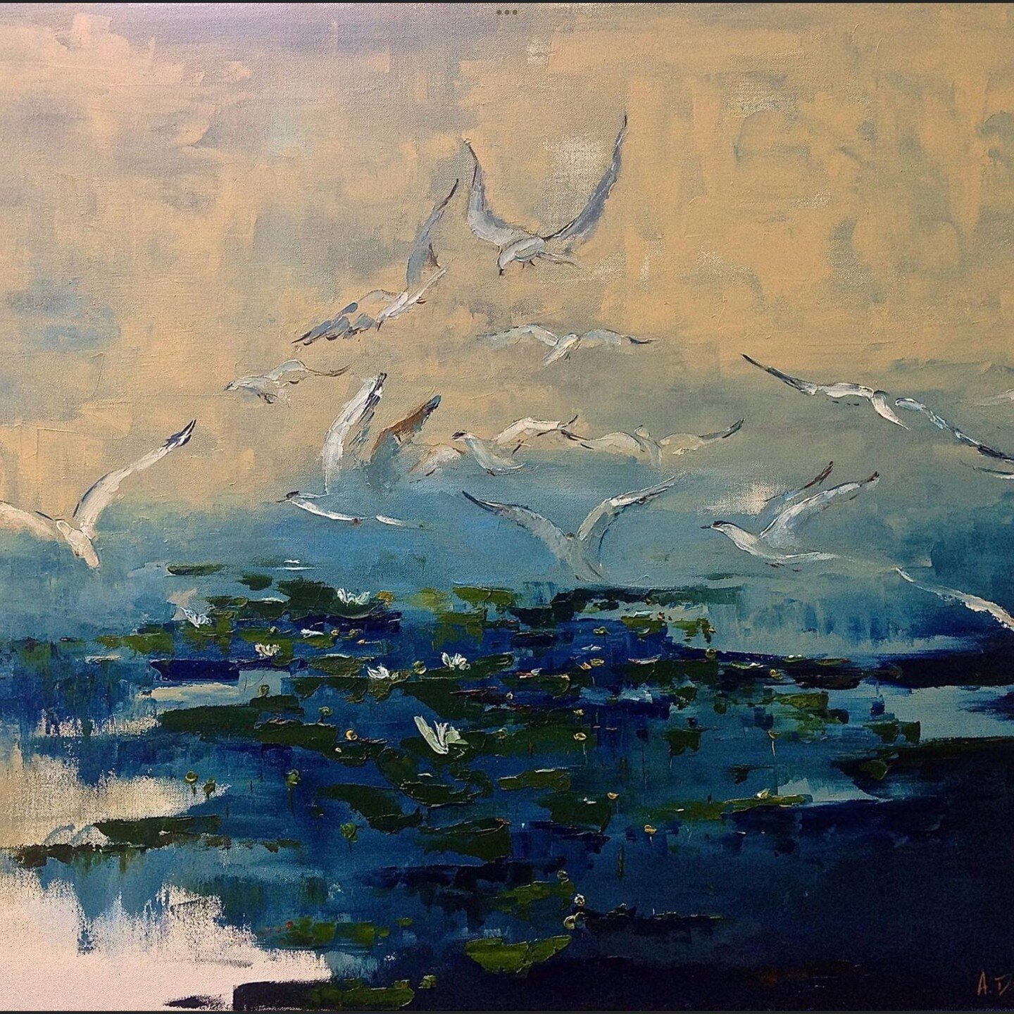 Vogels over de Danube
30x40 (oil on canvas)
